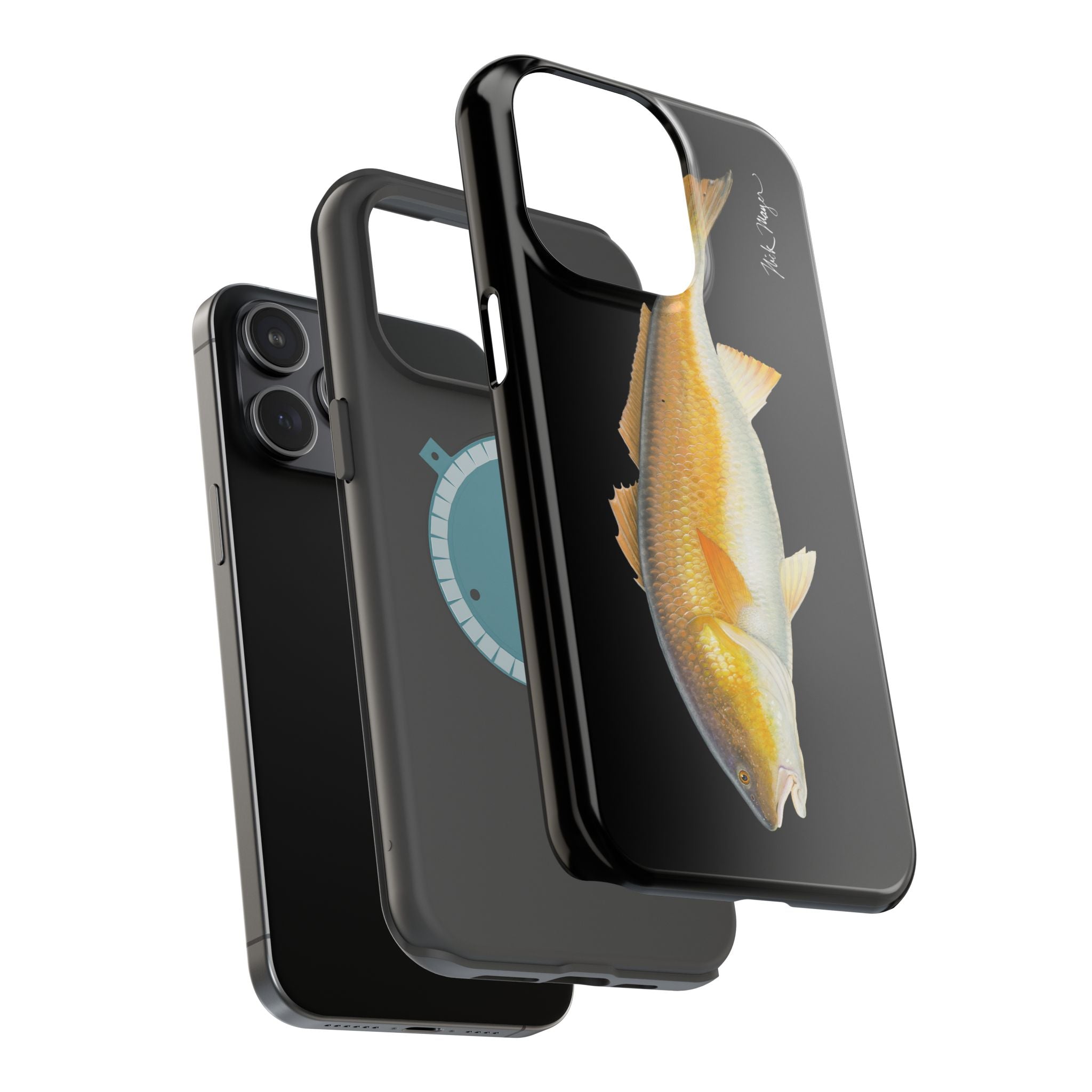 Bull Redfish MagSafe Black iPhone Case