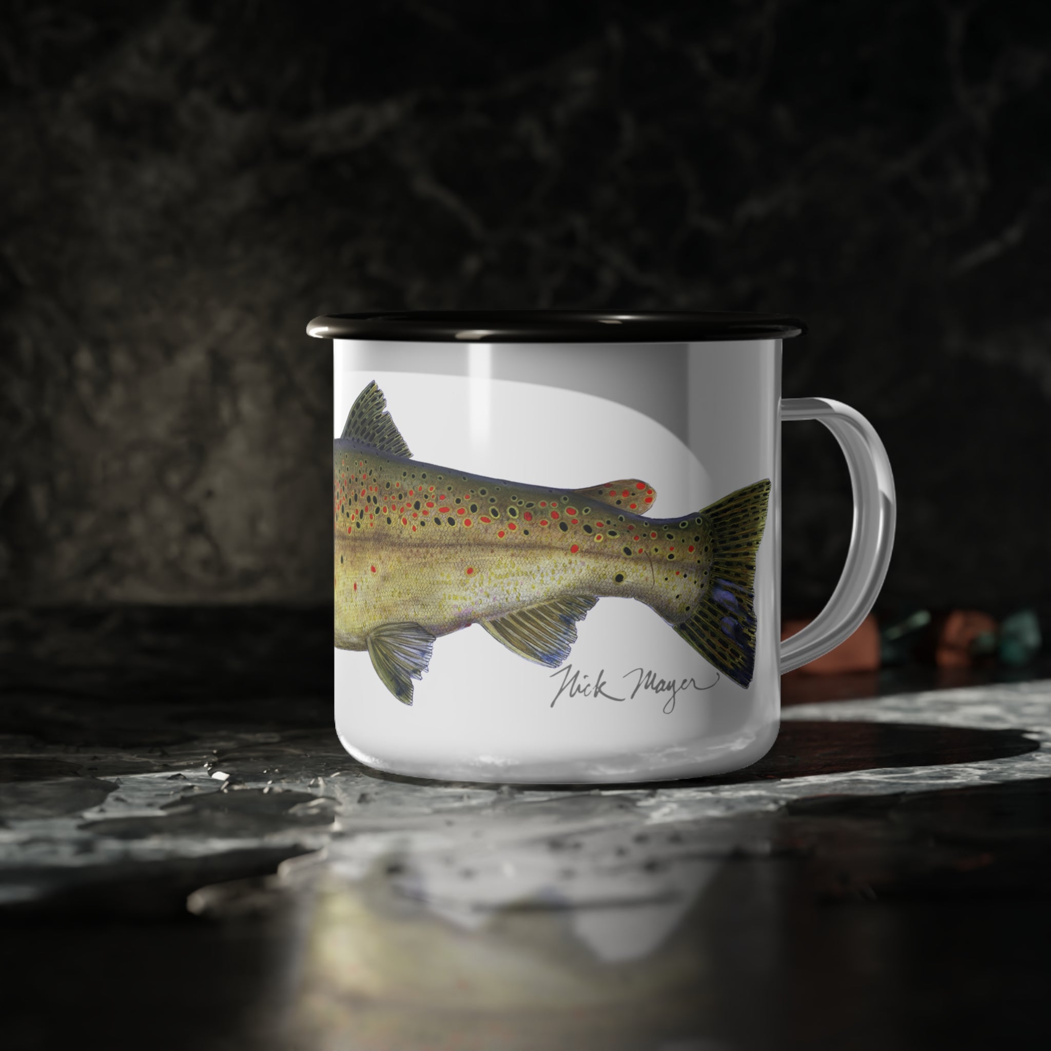 Brown Trout Mini Camp Mug