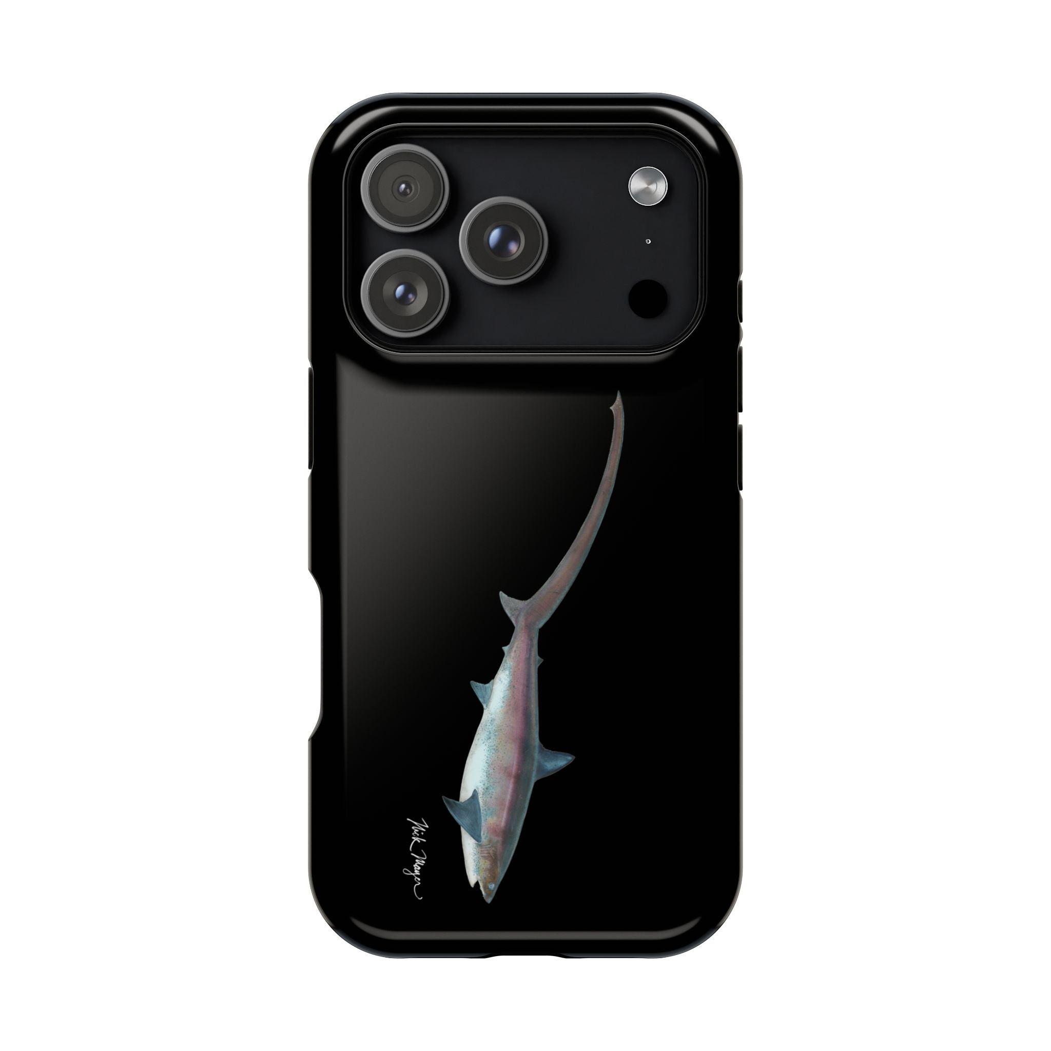 Thresher Shark MagSafe Black iPhone Case