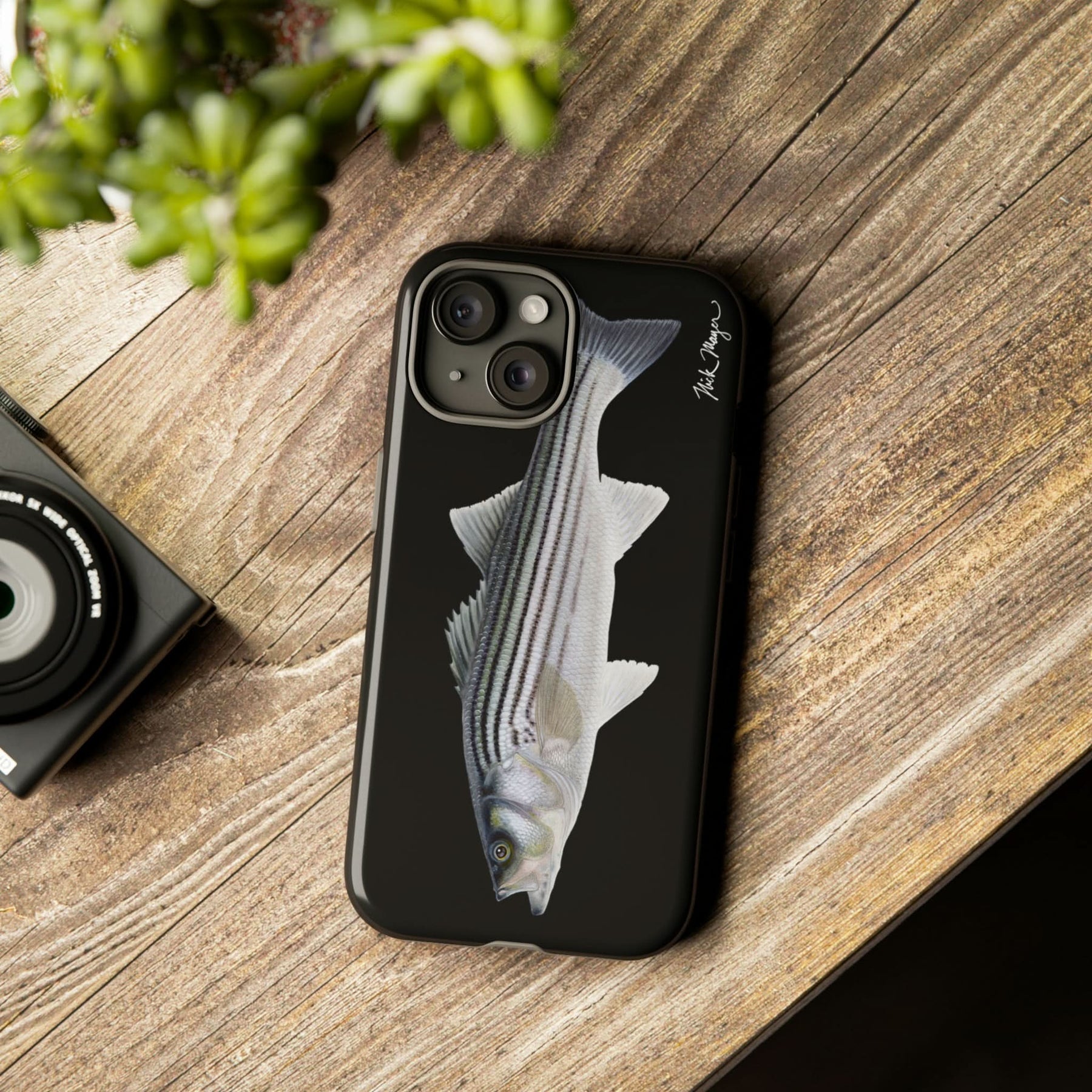 Schoolie Striper Black iPhone 15 Case