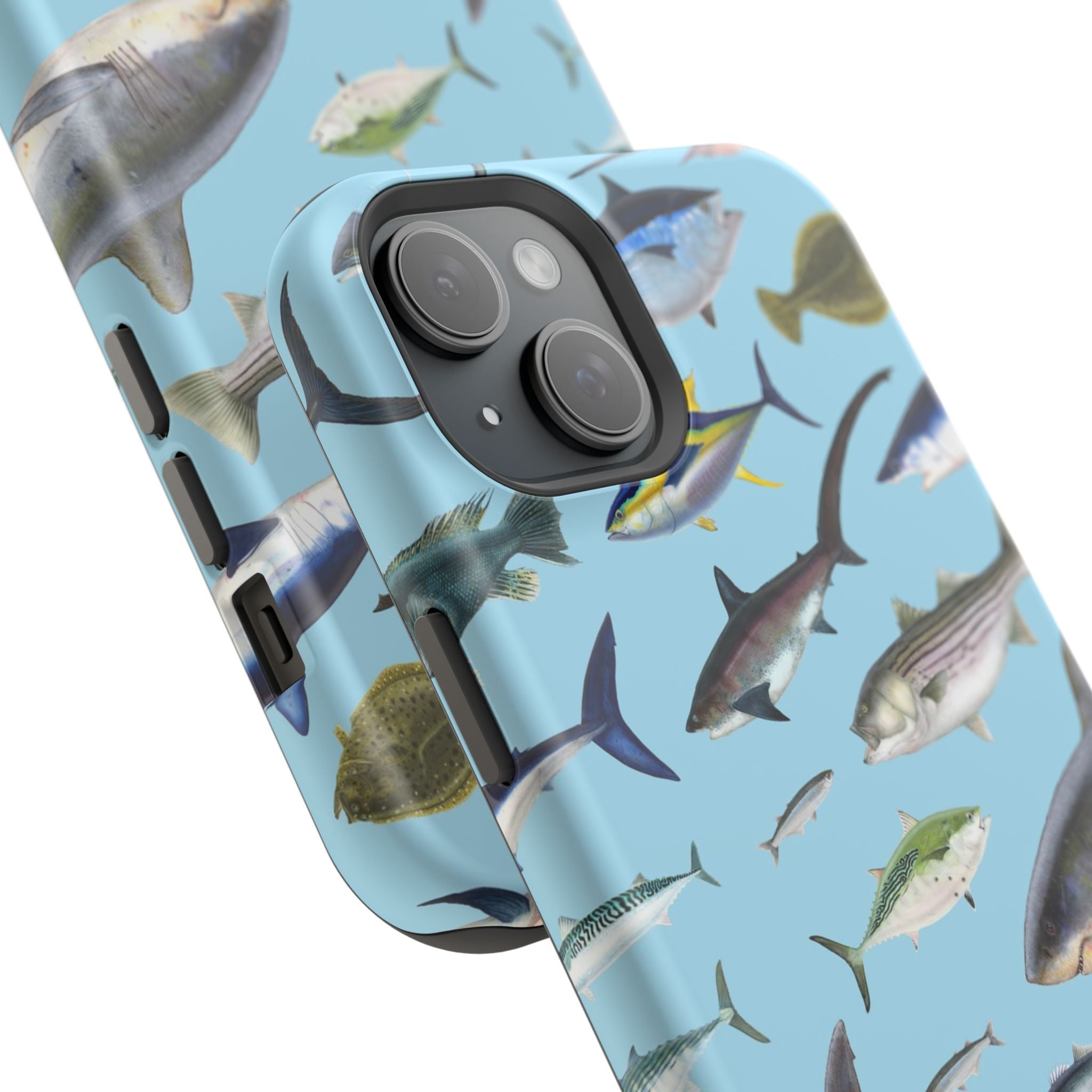 New England Fish Blue MagSafe iPhone Case
