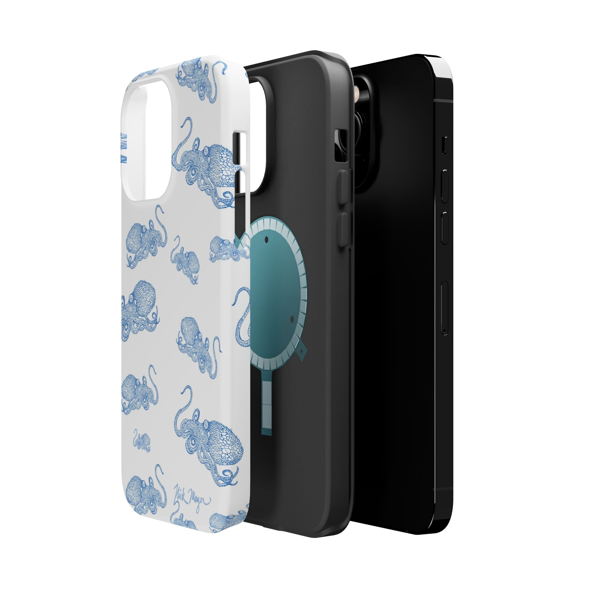 Blue Octopus 2 MagSafe iPhone Case