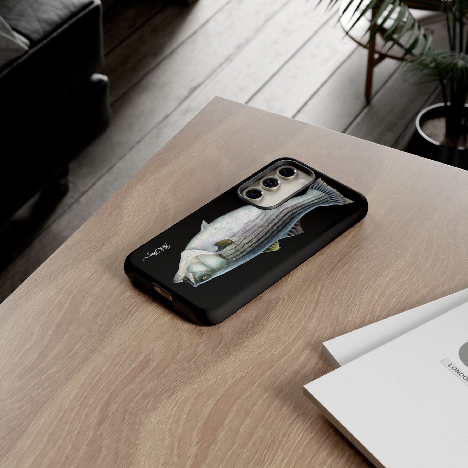 Cow Striper Phone Case (Samsung) - black