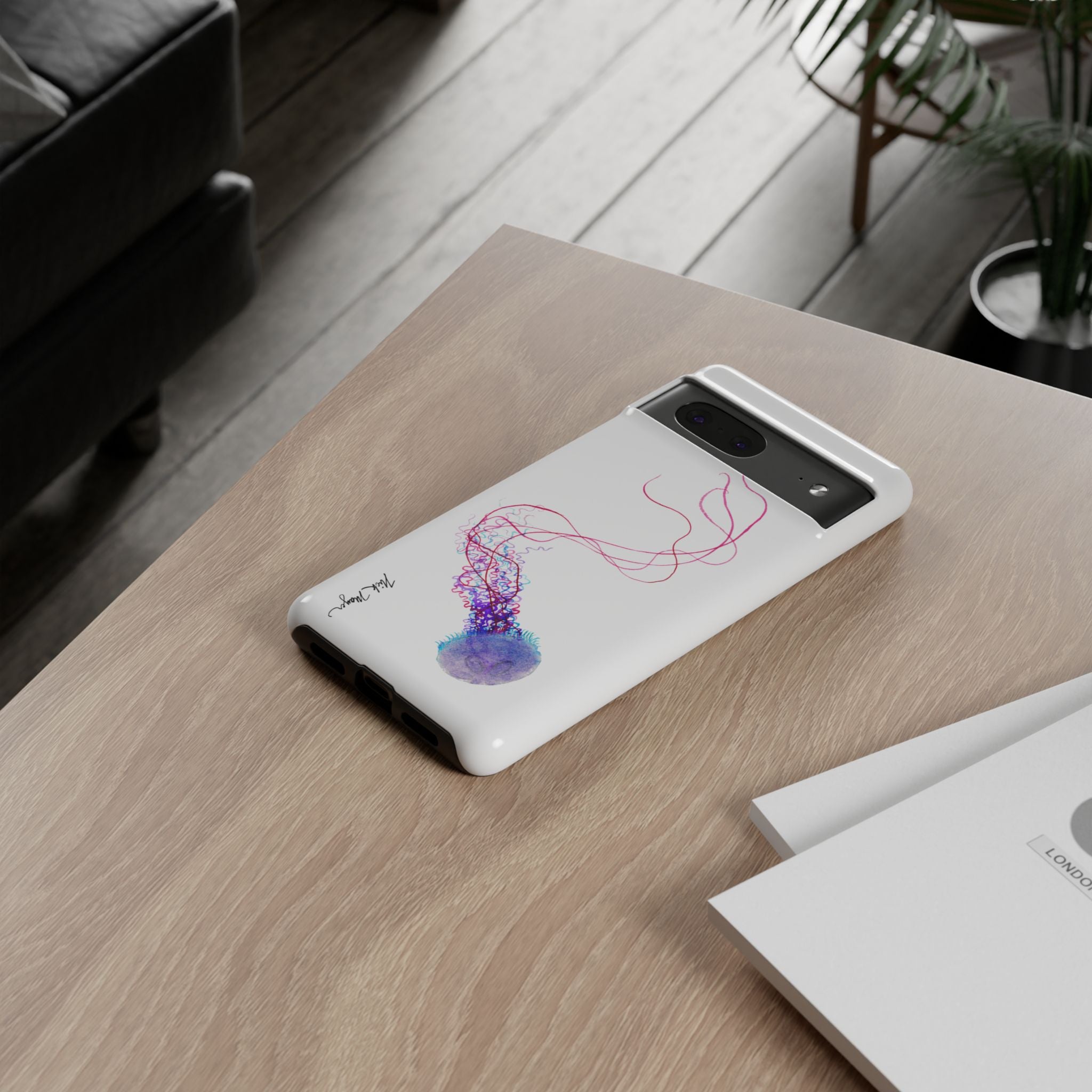 Purple Jellyfish I Phone Case (Samsung)