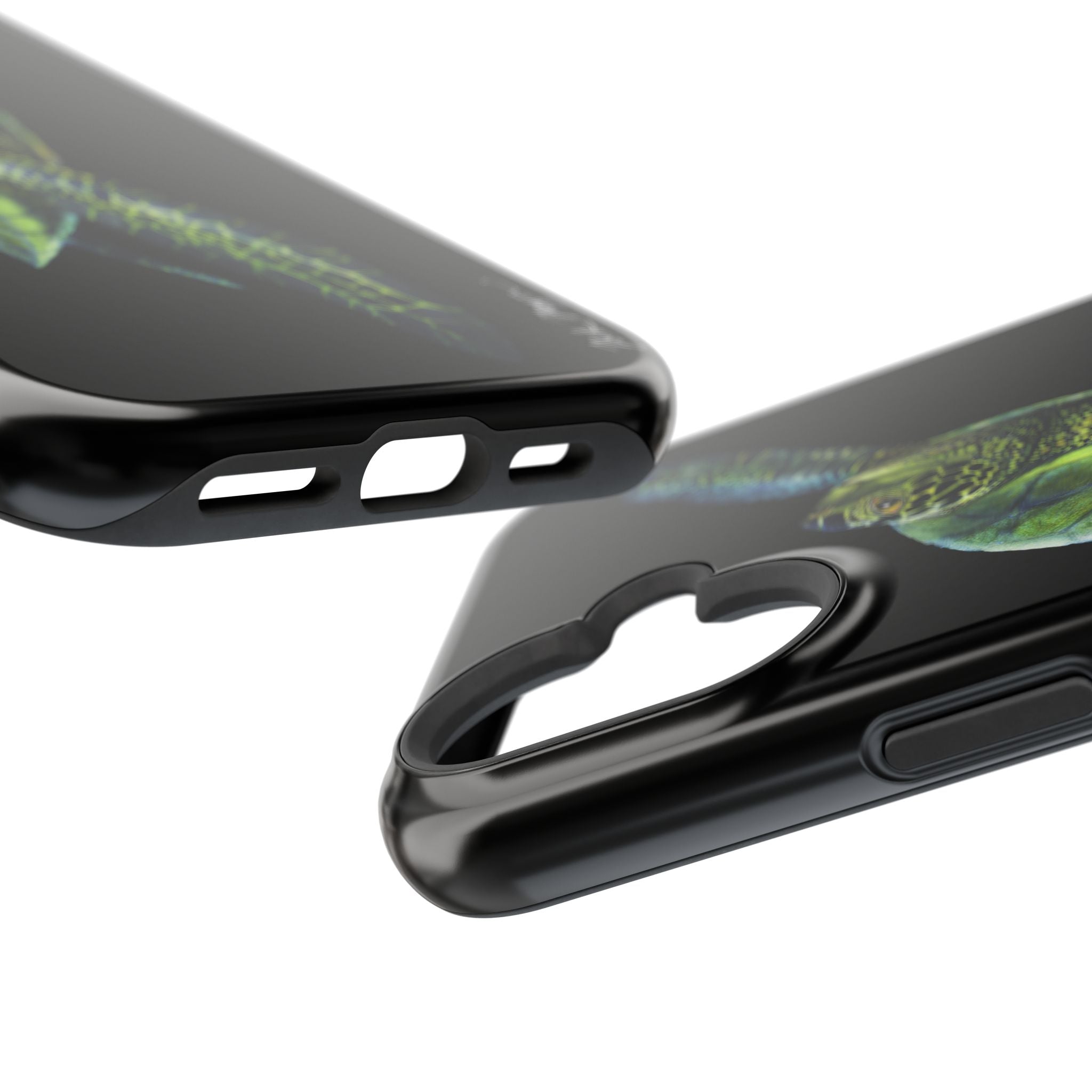 Green Sea Turtle MagSafe Black iPhone Case
