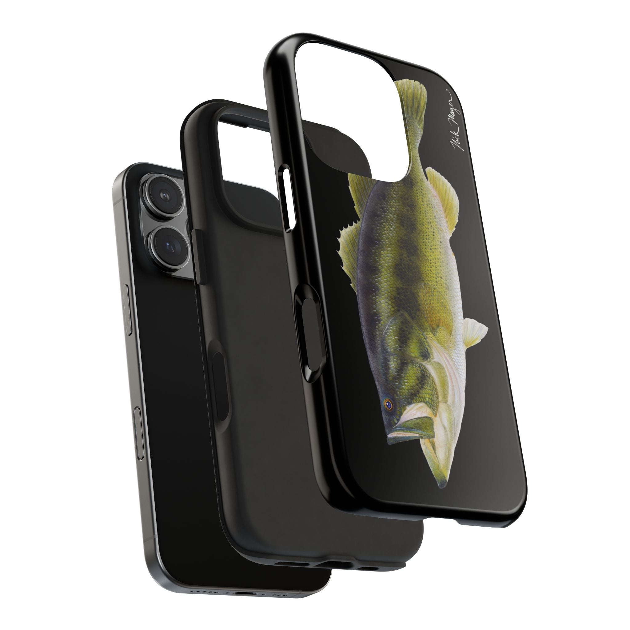 Largemouth Bass Black Phone Case (iPhone)