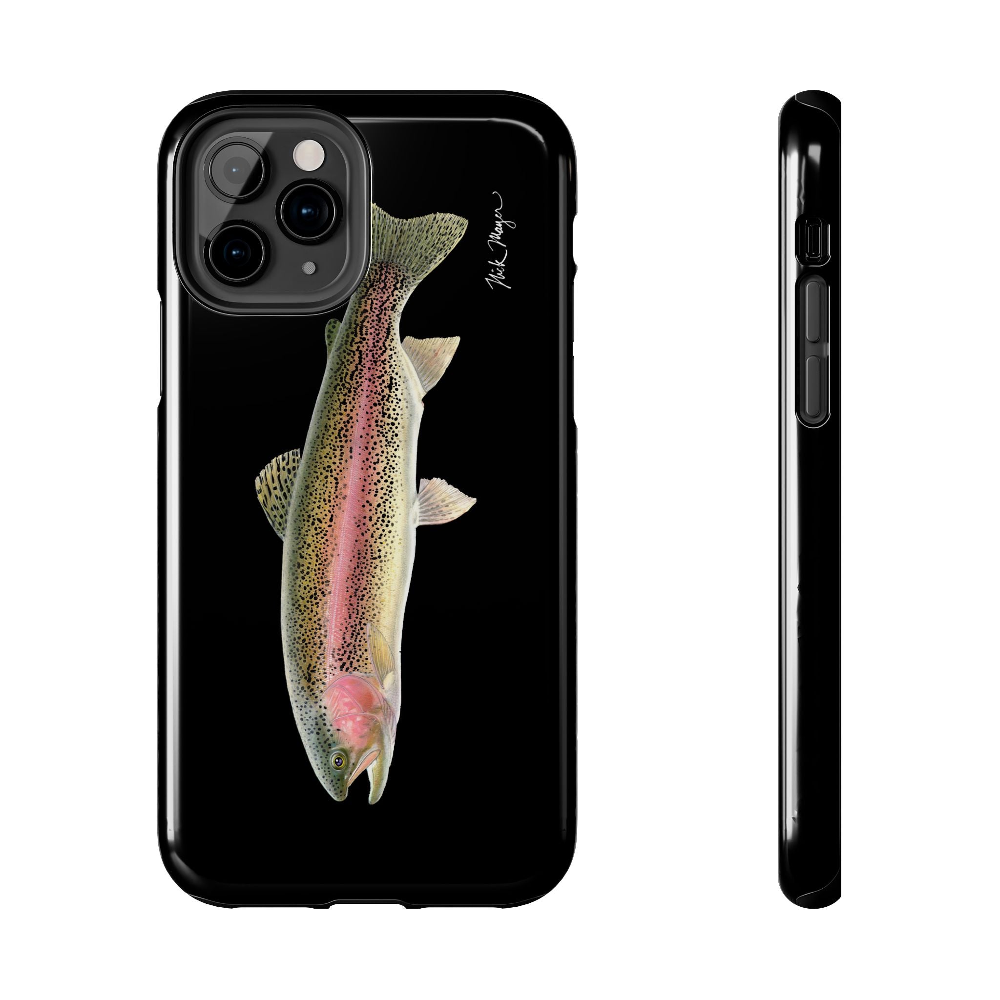 Rainbow Trout Black Phone Case (iPhone)