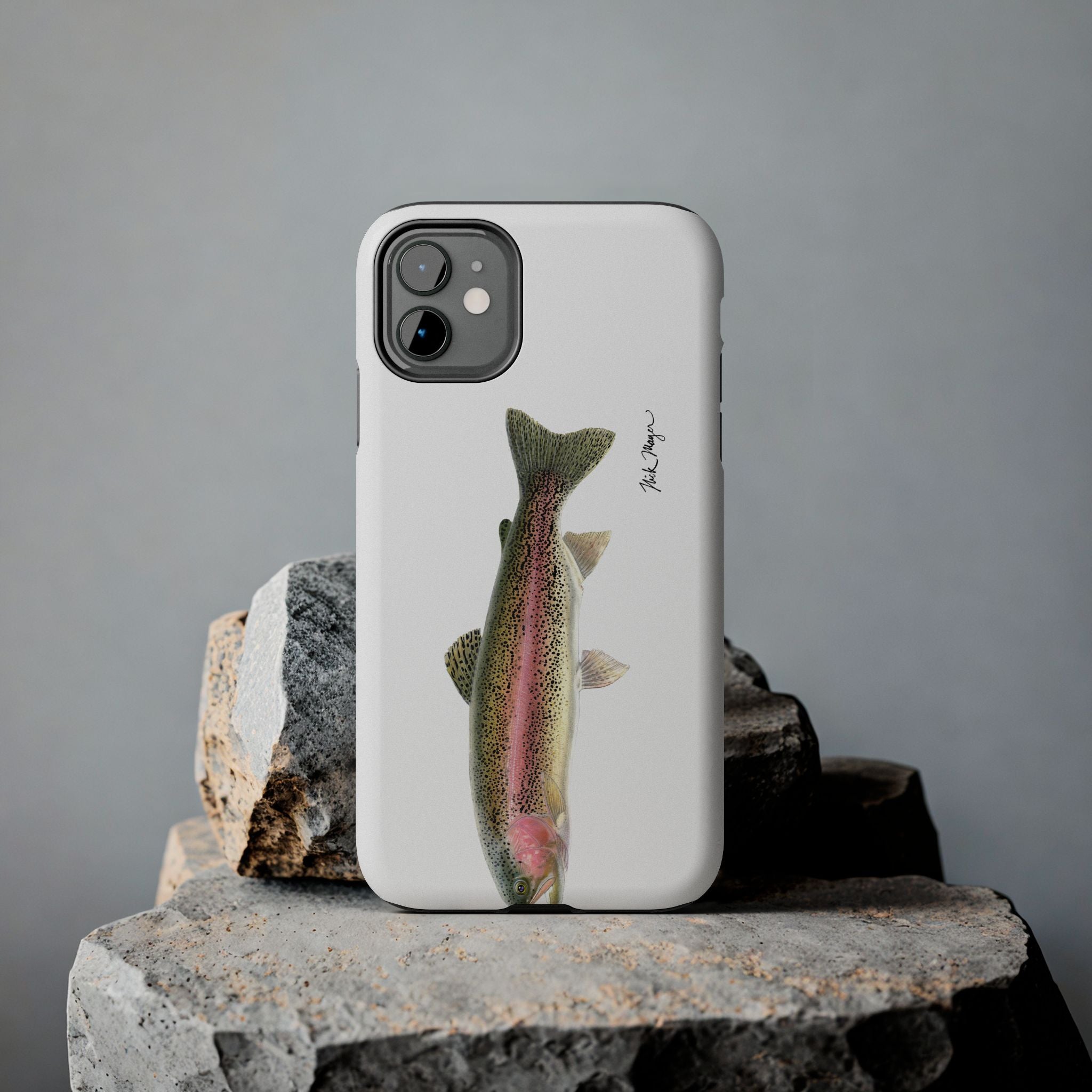 Rainbow Trout White Phone Case (iPhone)
