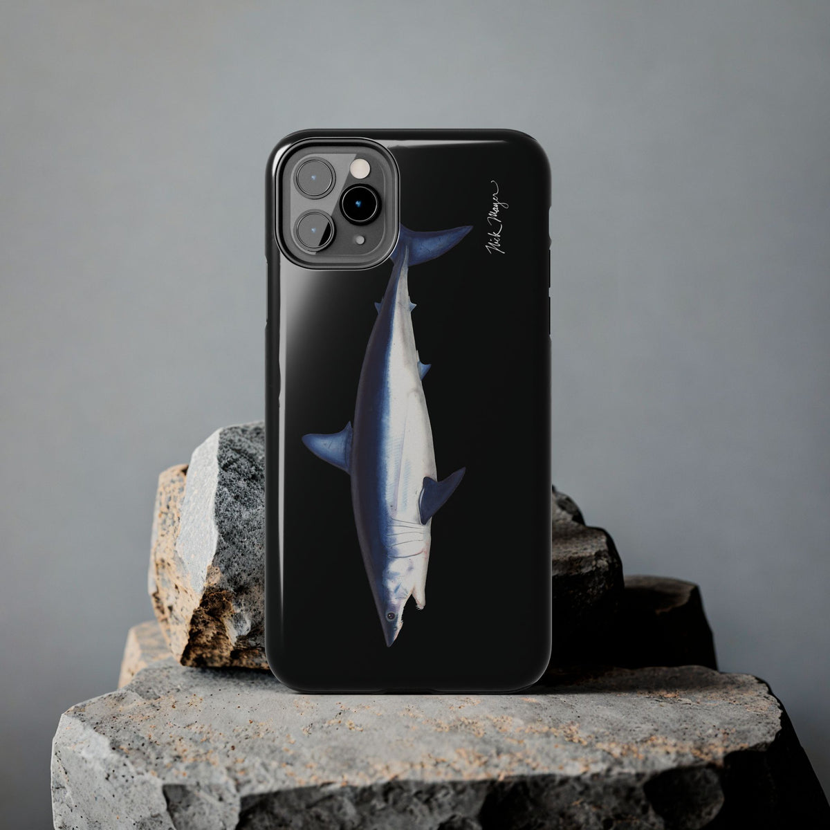 Mako Shark Black iPhone Case Printify
