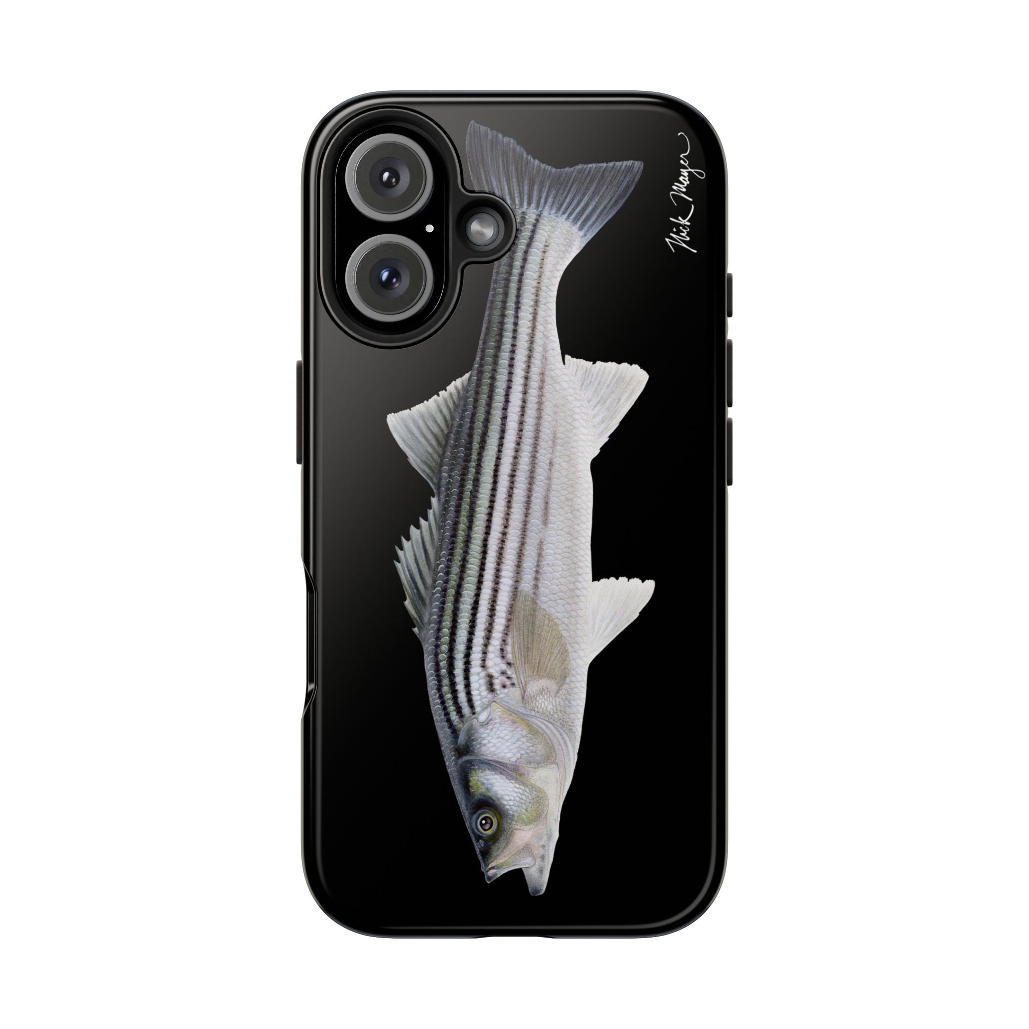 Schoolie Striper Black Phone Case (iPhone)