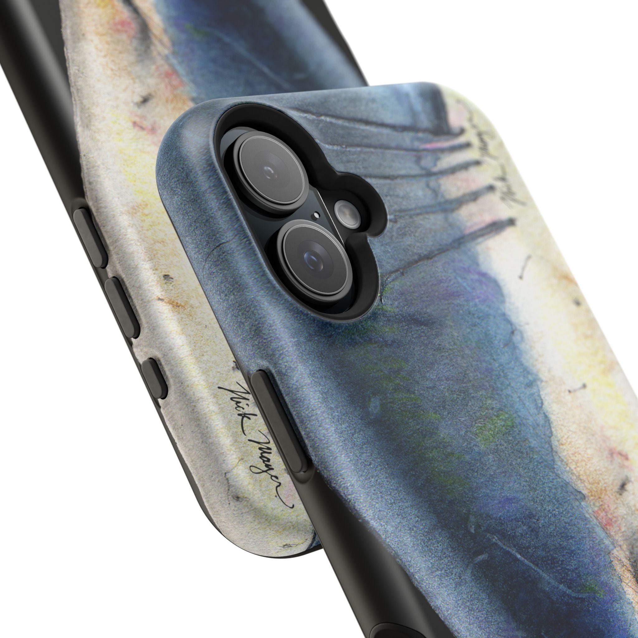 Great White Shark Face MagSafe Black iPhone Case