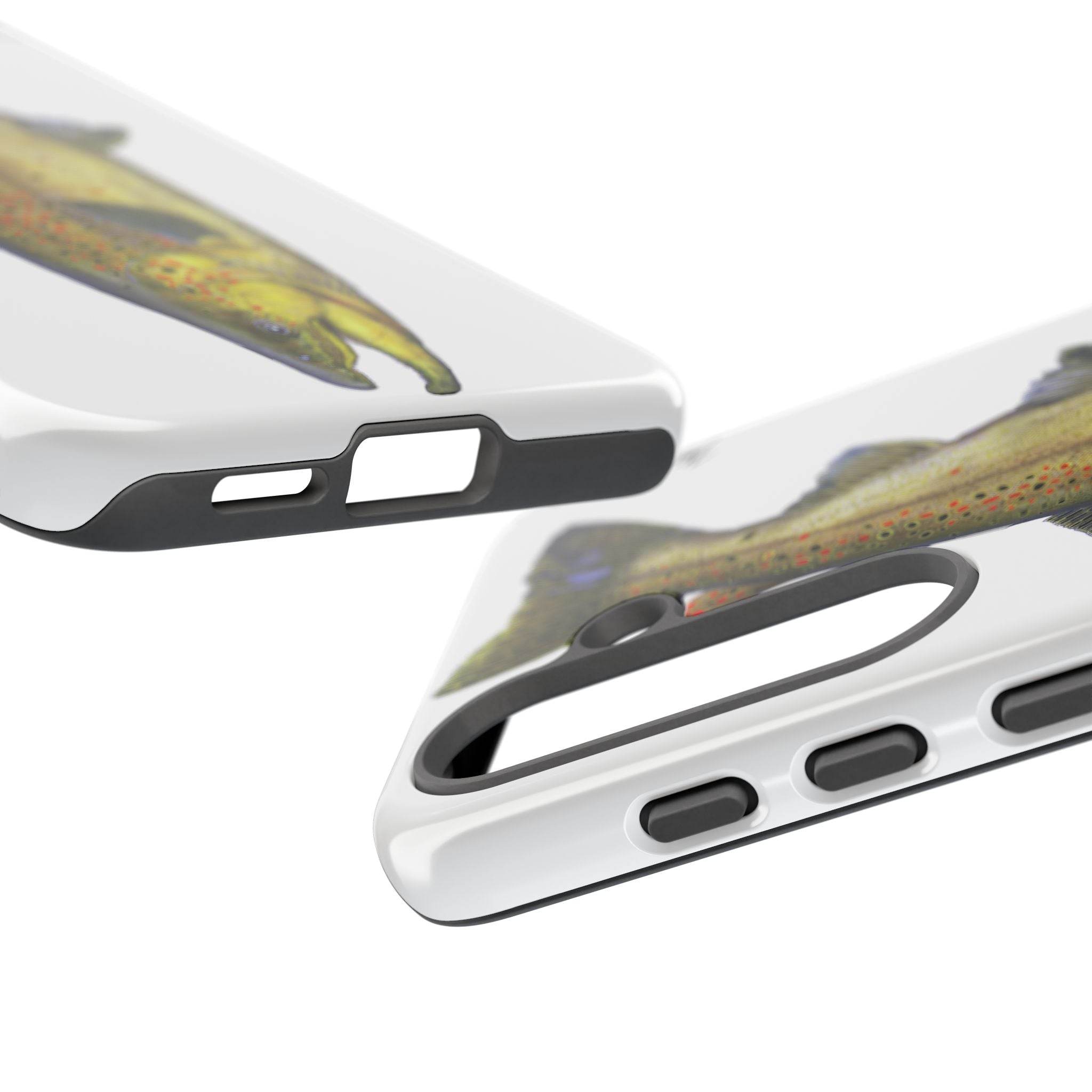 Brown Trout White Phone Case (Samsung)