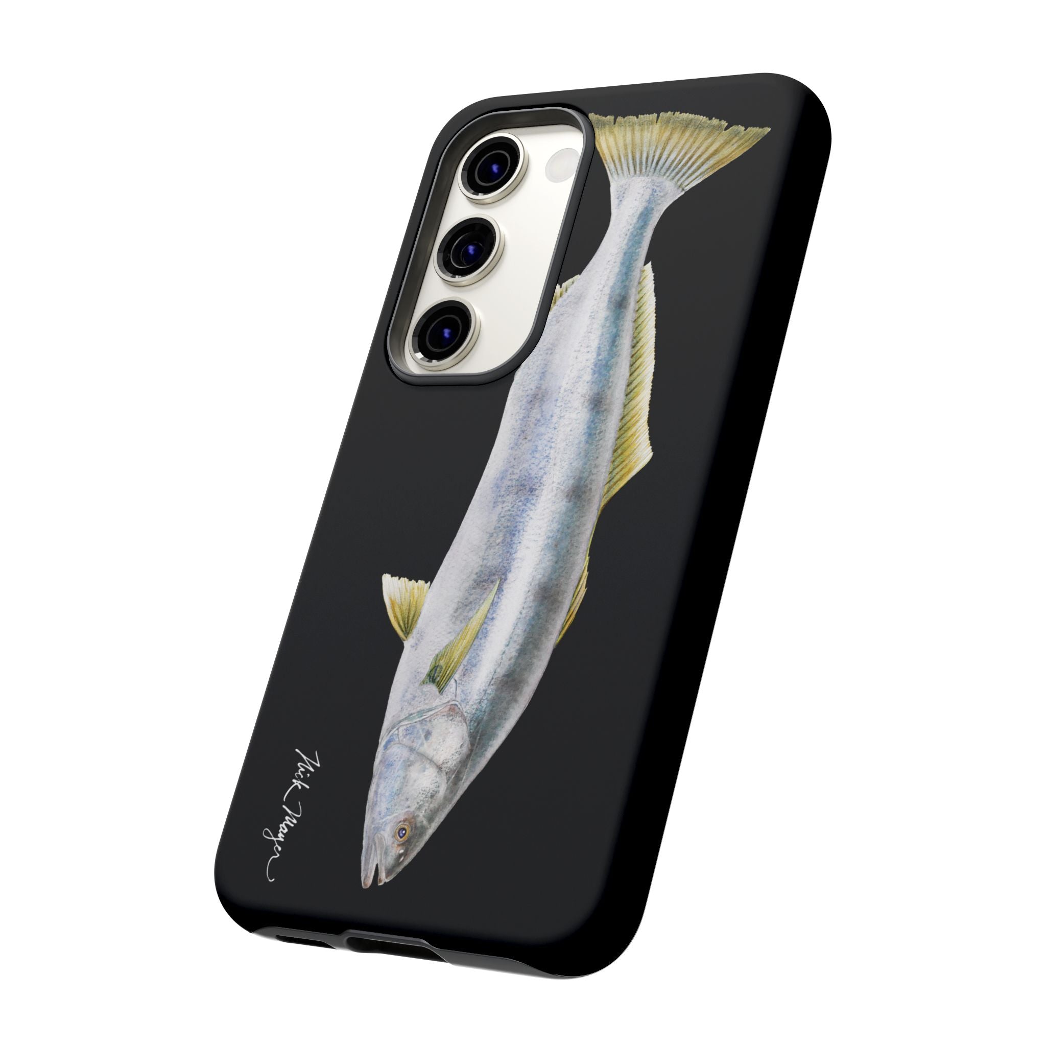 White Sea Bass Phone Case (Samsung) - black