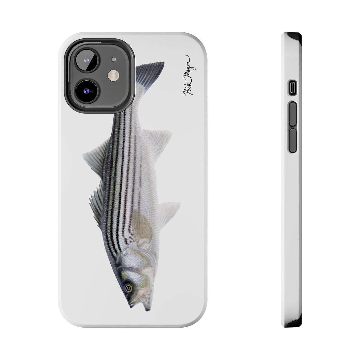Schoolie Striper White Phone Case (iPhone) Printify