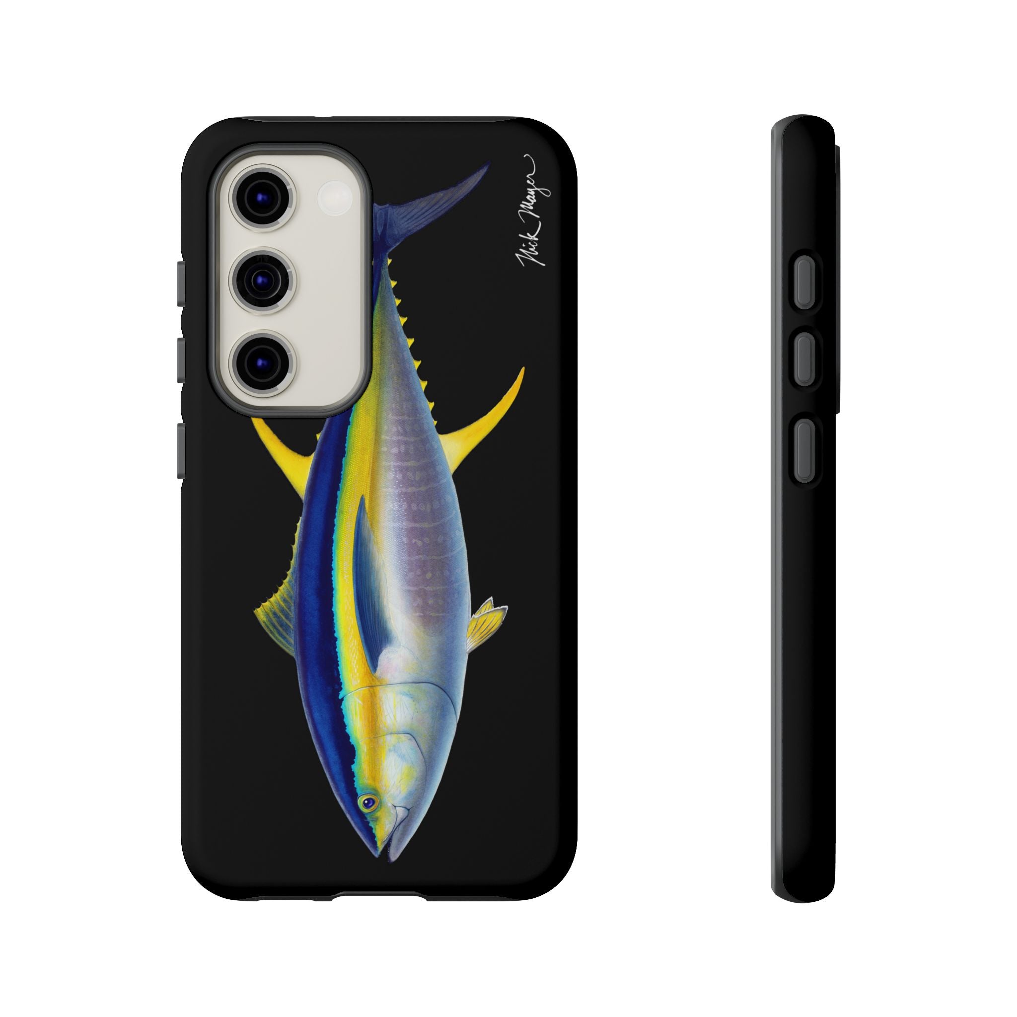 Yellowfin Tuna Black Phone Case (Samsung) Printify