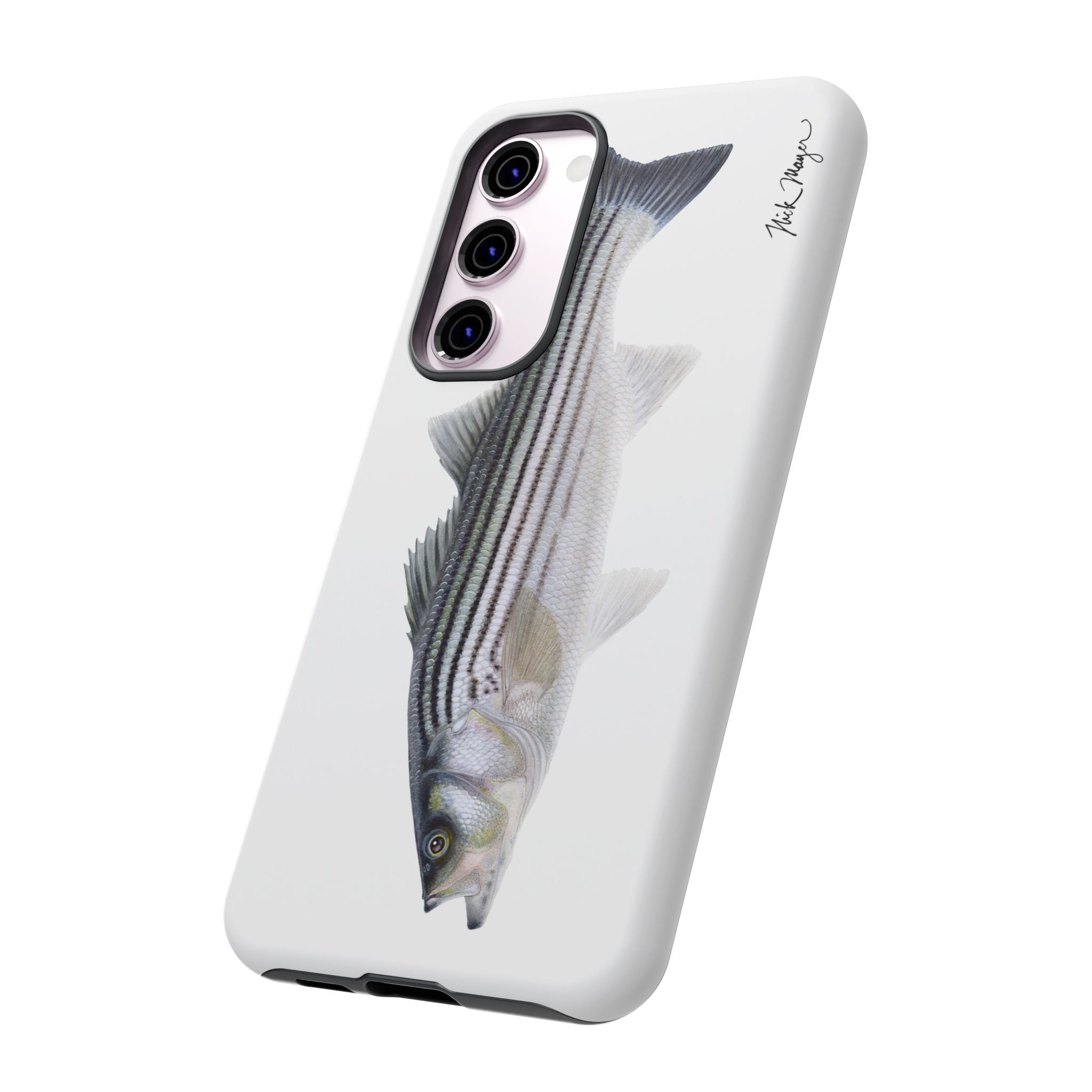 Schoolie Striper White Phone Case (Samsung) Printify