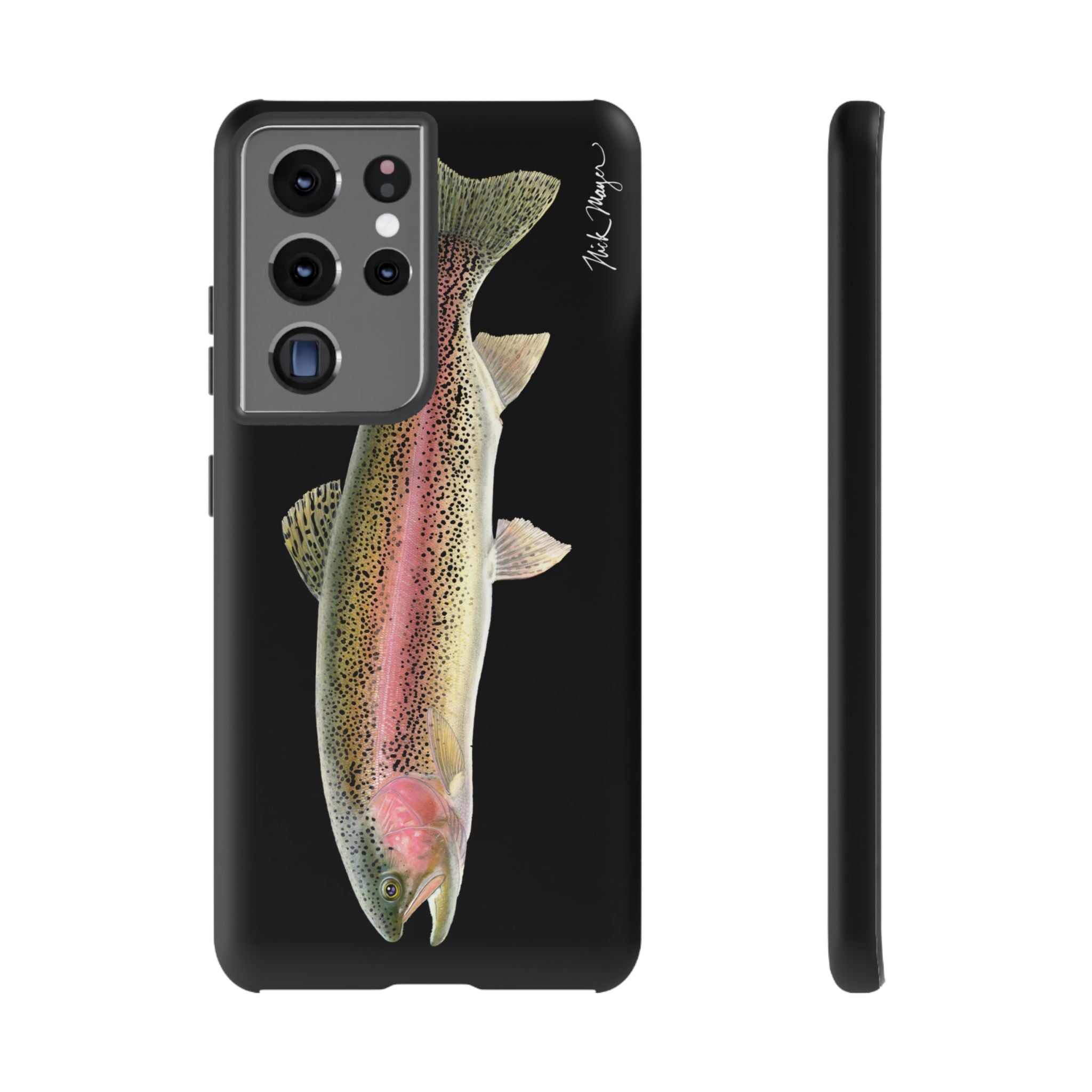 Rainbow Trout Black Phone Case (Samsung) Printify