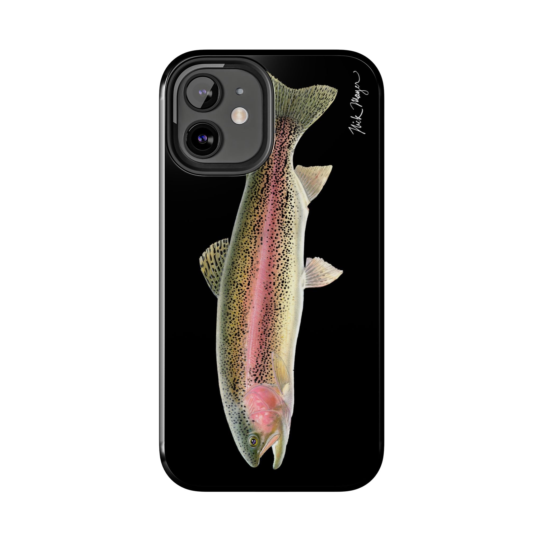 Rainbow Trout Black Phone Case (iPhone)