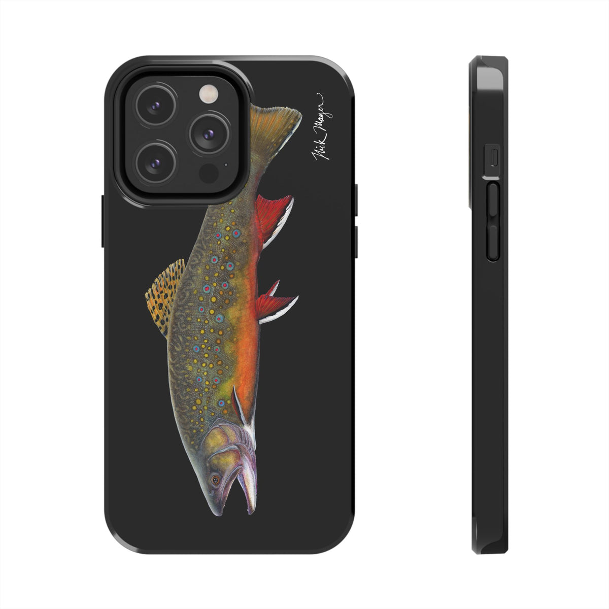 Brook Trout Black Phone Case (iPhone) Printify