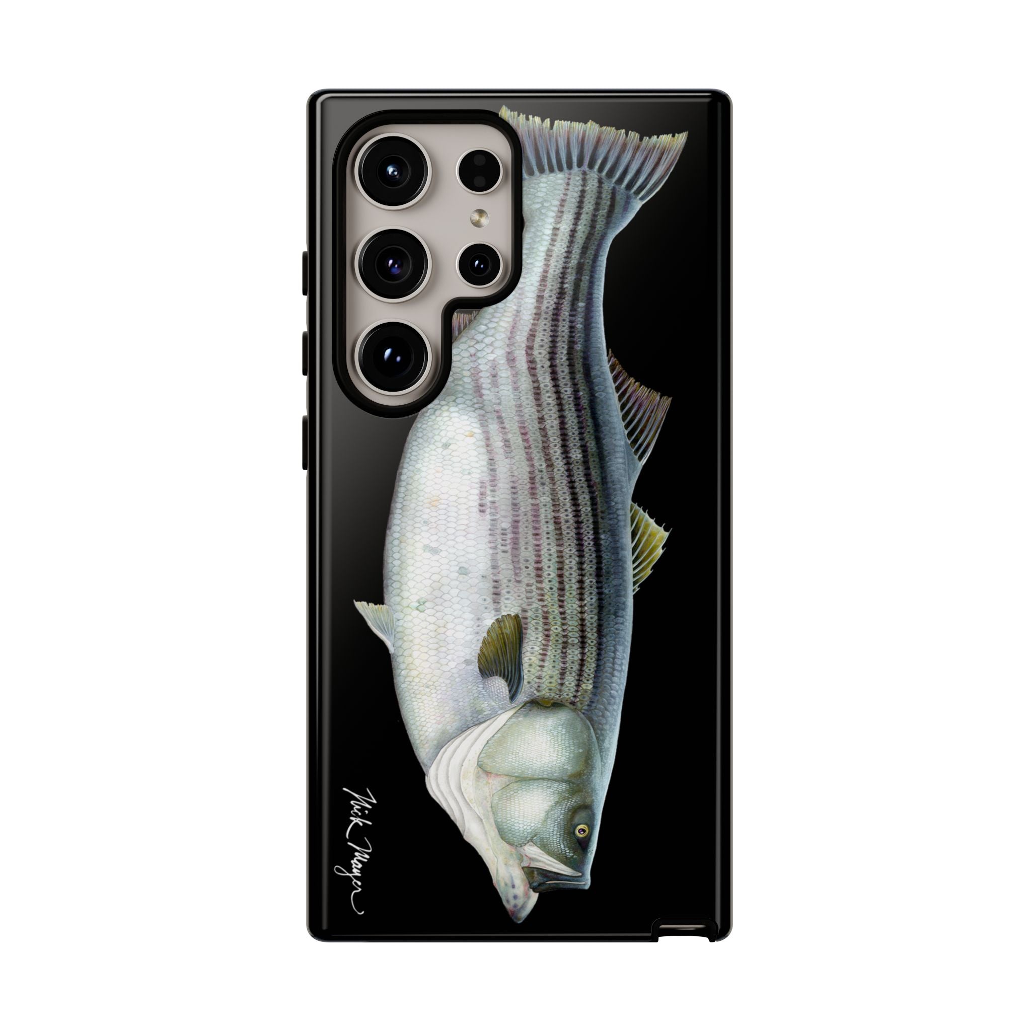 Cow Striper Phone Case (Samsung) - black
