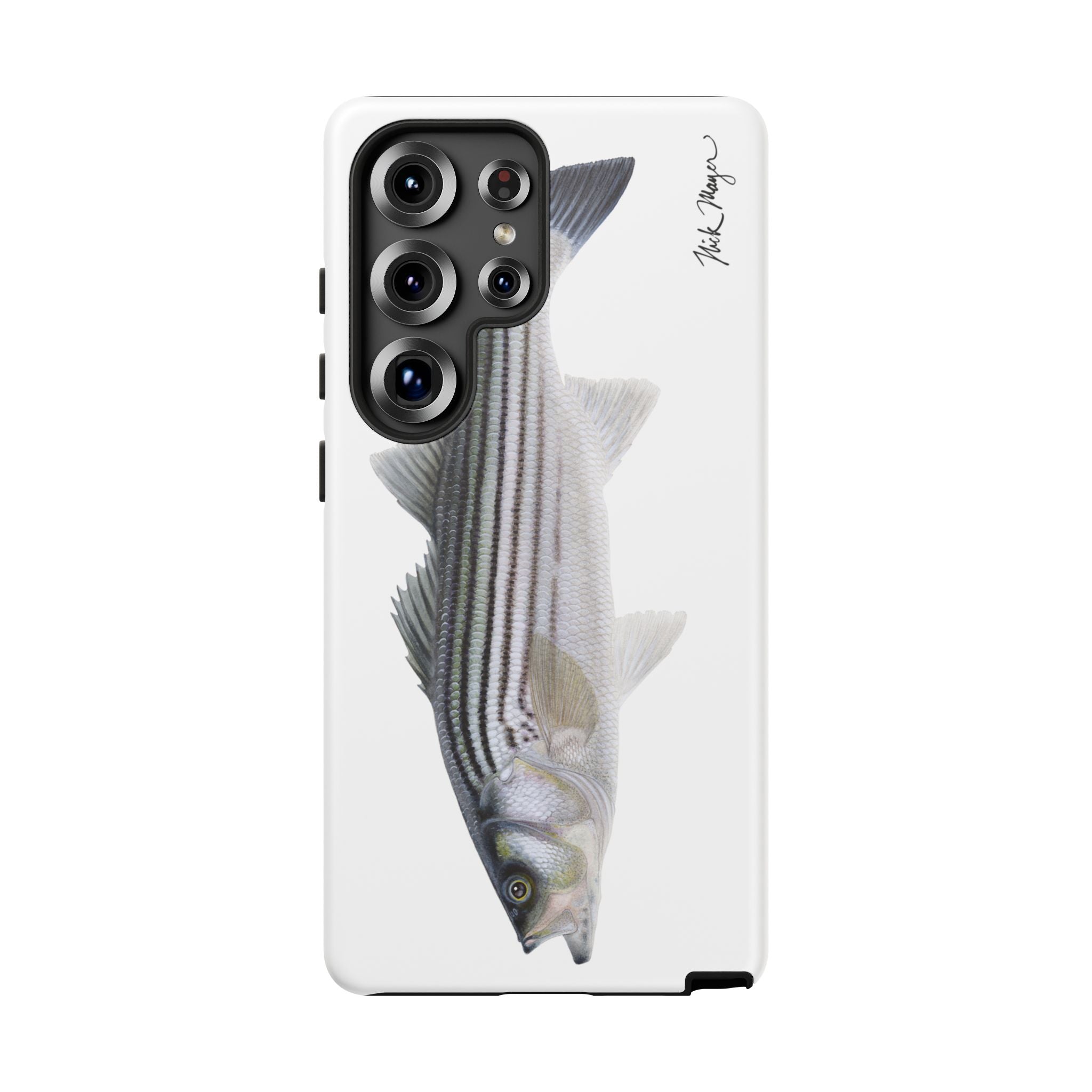 Schoolie Striper White Phone Case (Samsung) Printify