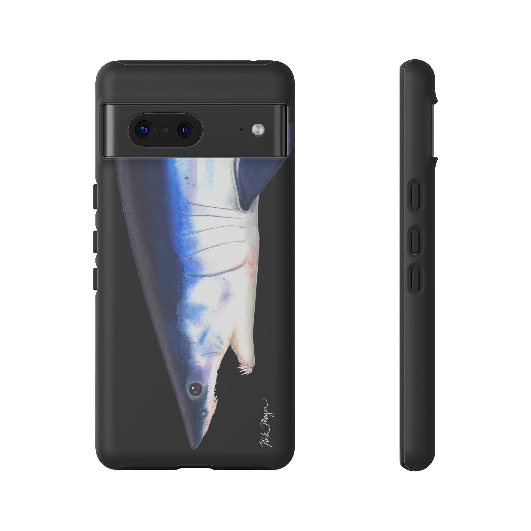Mako Shark Face Black Phone Case (Samsung) Printify