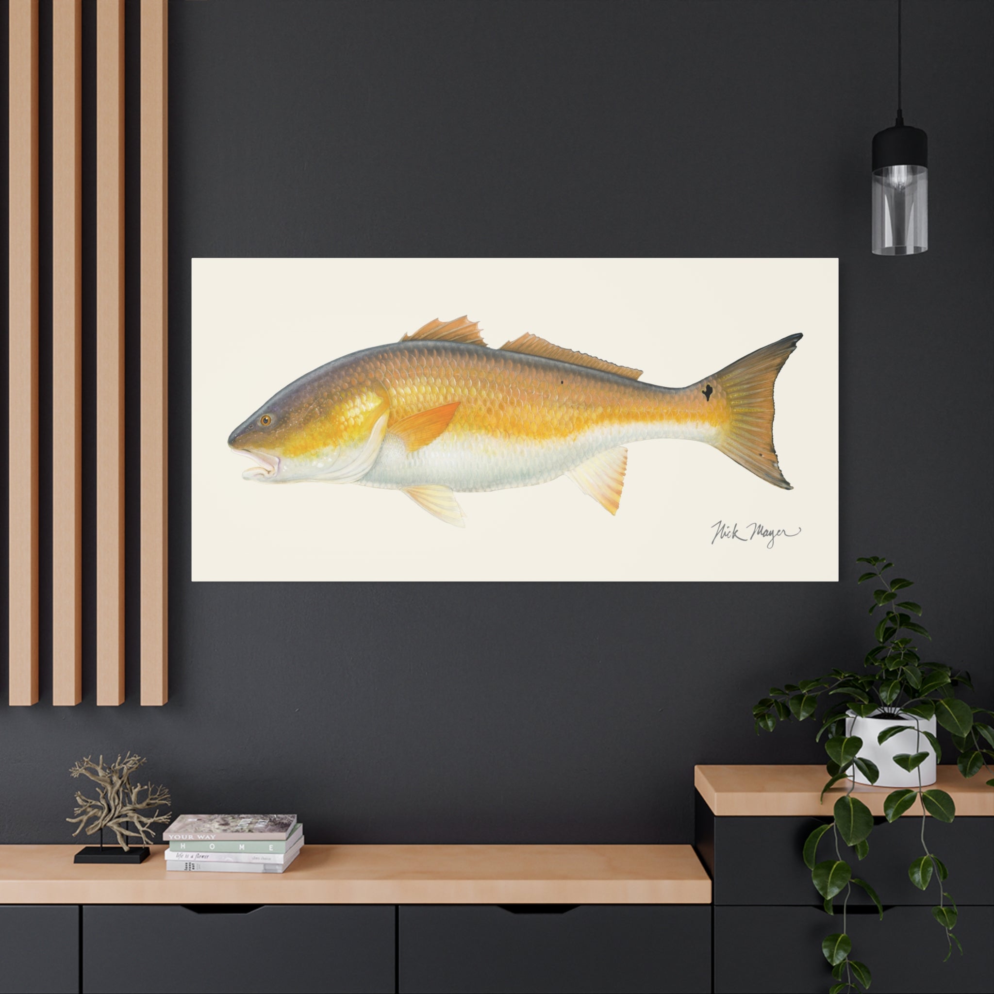 Bull Redfish Canvas Print Printify