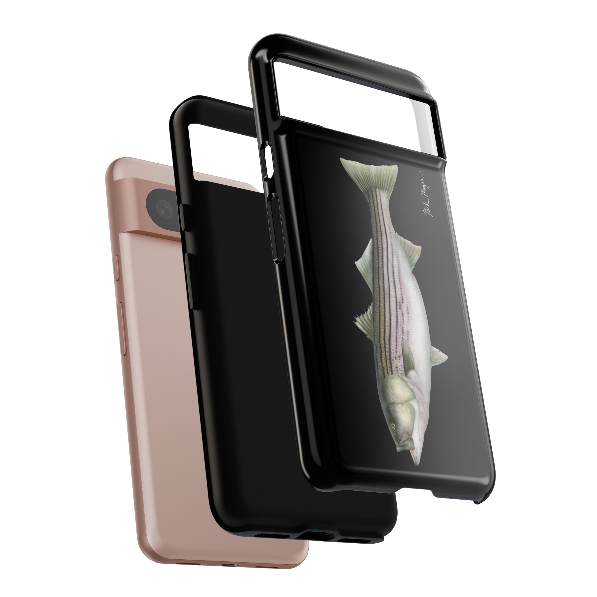 30 lb Striper Black Phone Case (Samsung) Printify