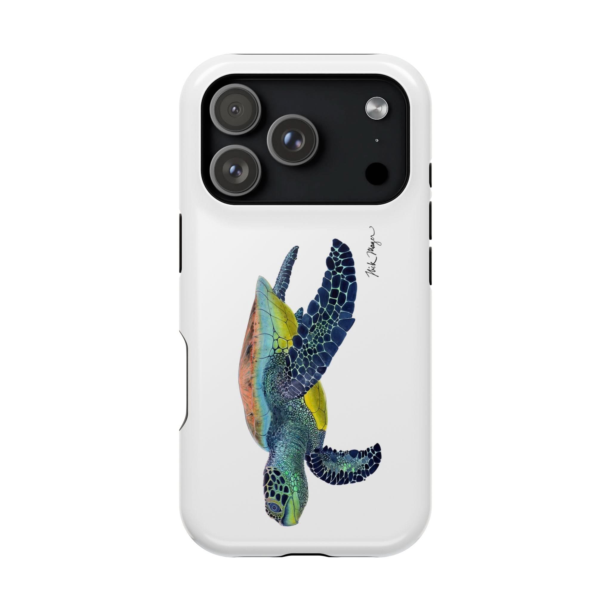 Sea Turtle White Magsafe iPhone 17 Pro Case - Clearance / Final Sale