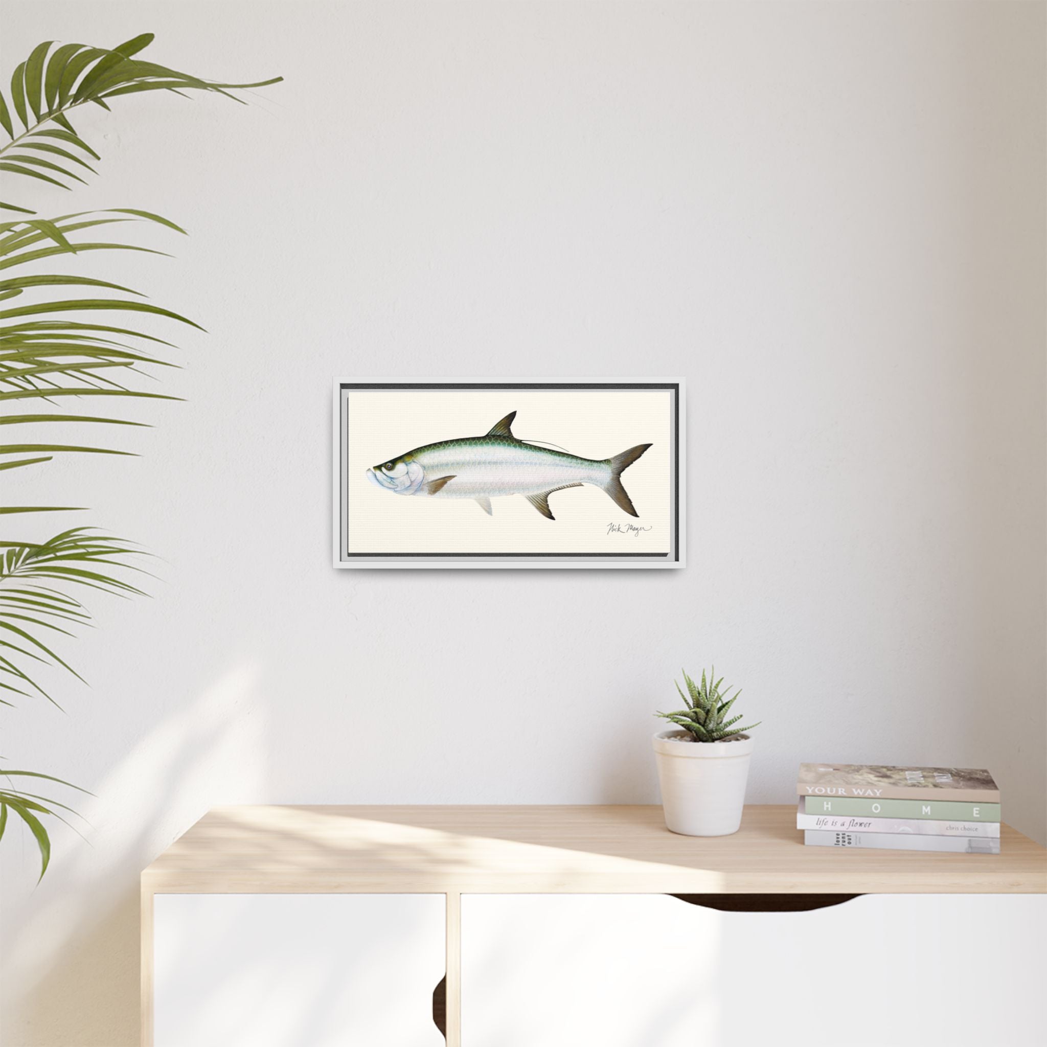 Tarpon Framed Canvas Print Printify