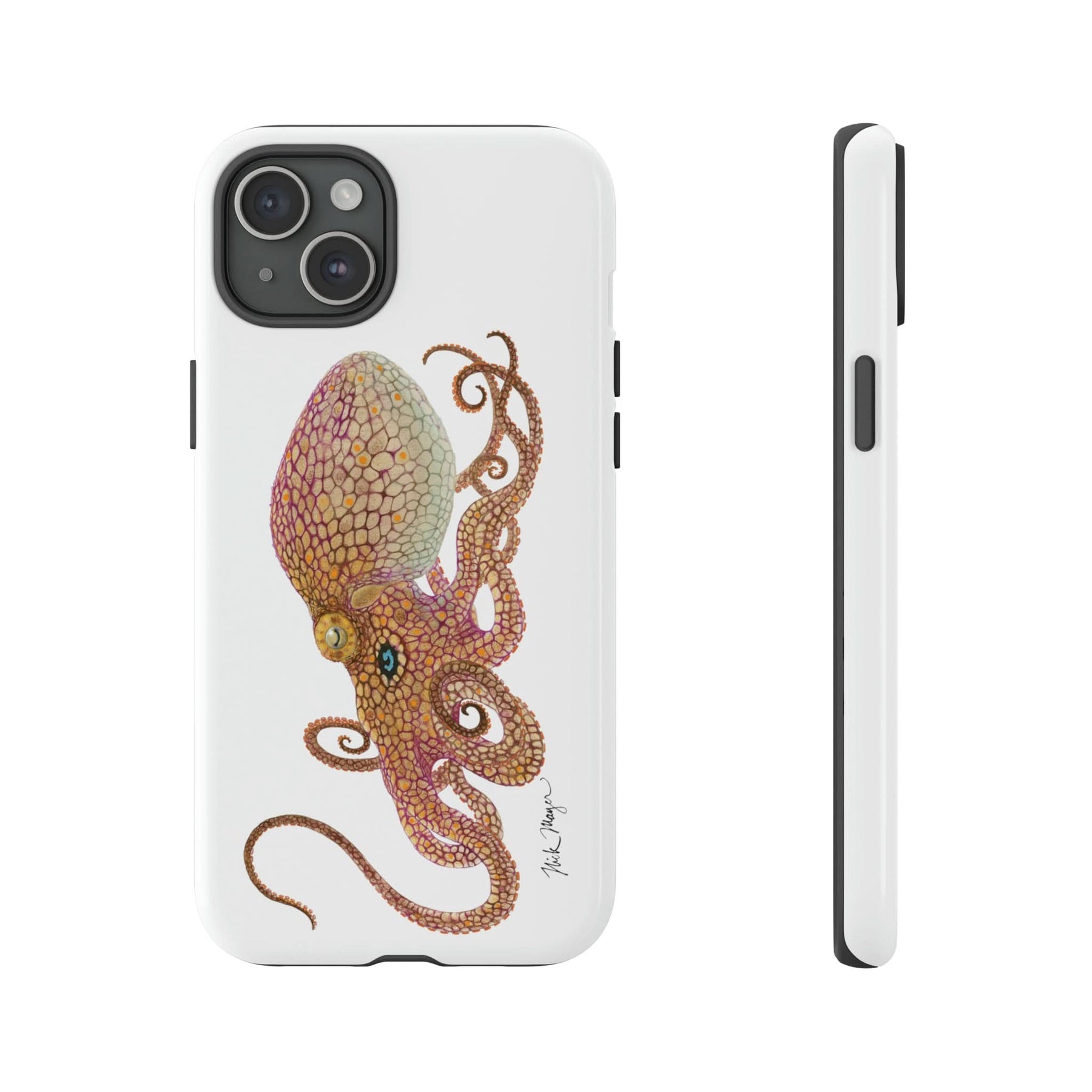 Two Spot Octopus iPhone 15 Case