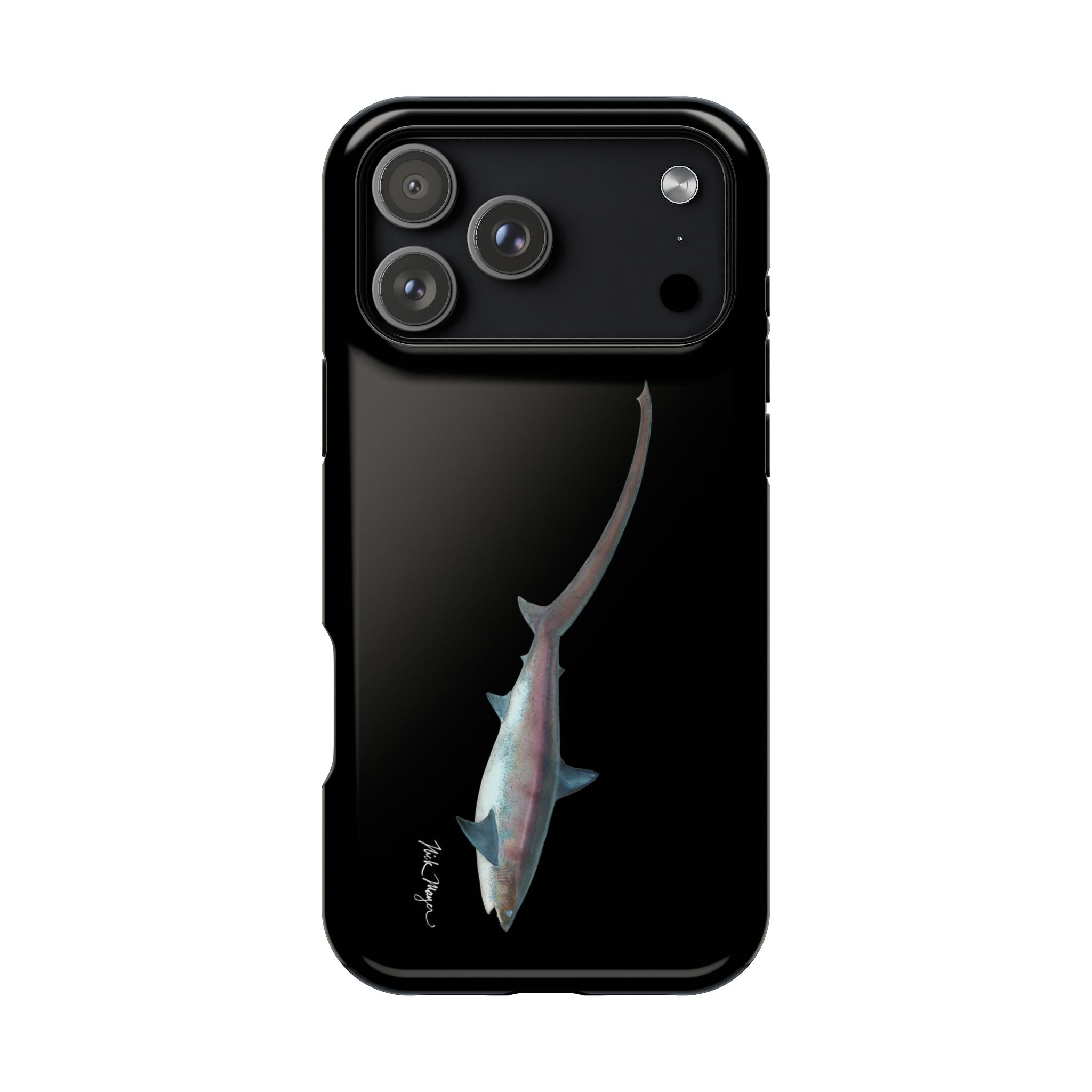 Thresher Shark MagSafe Black iPhone Case