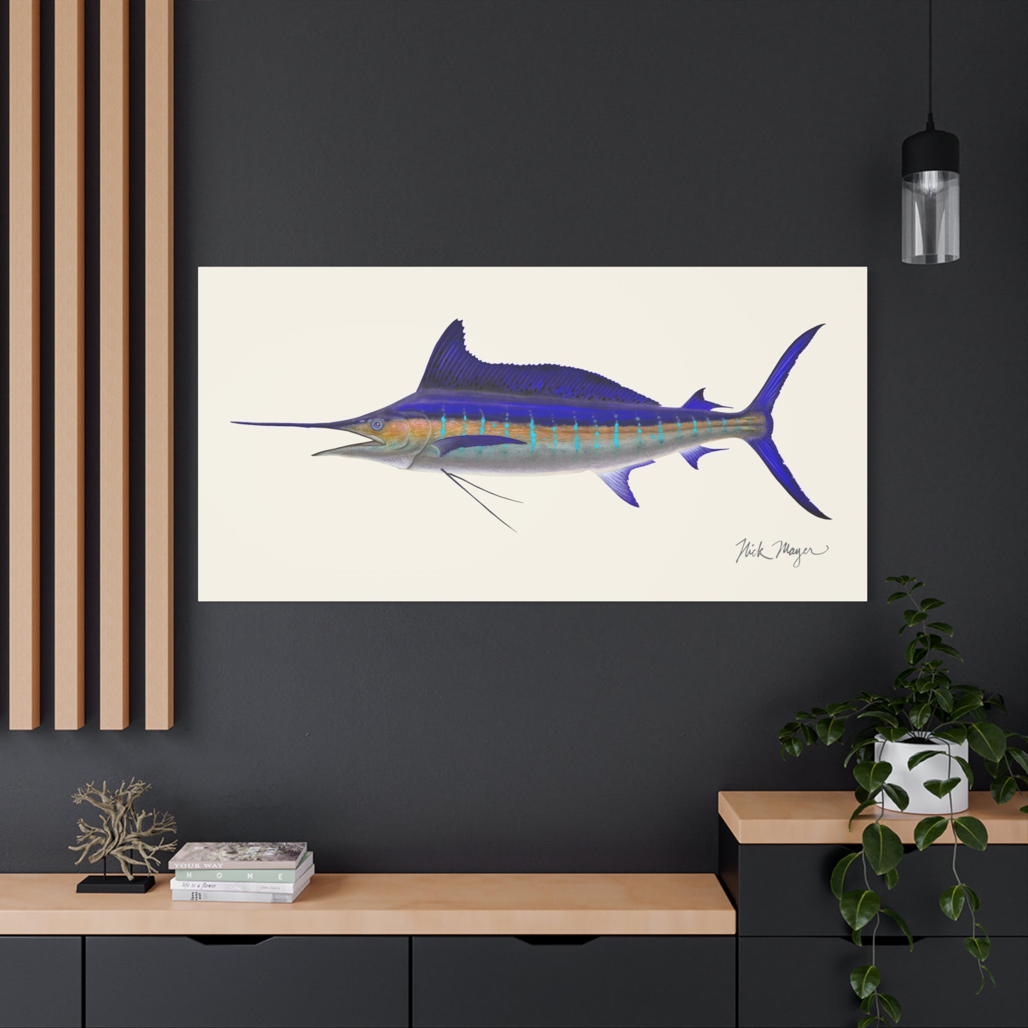 Striped Marlin Canvas Print