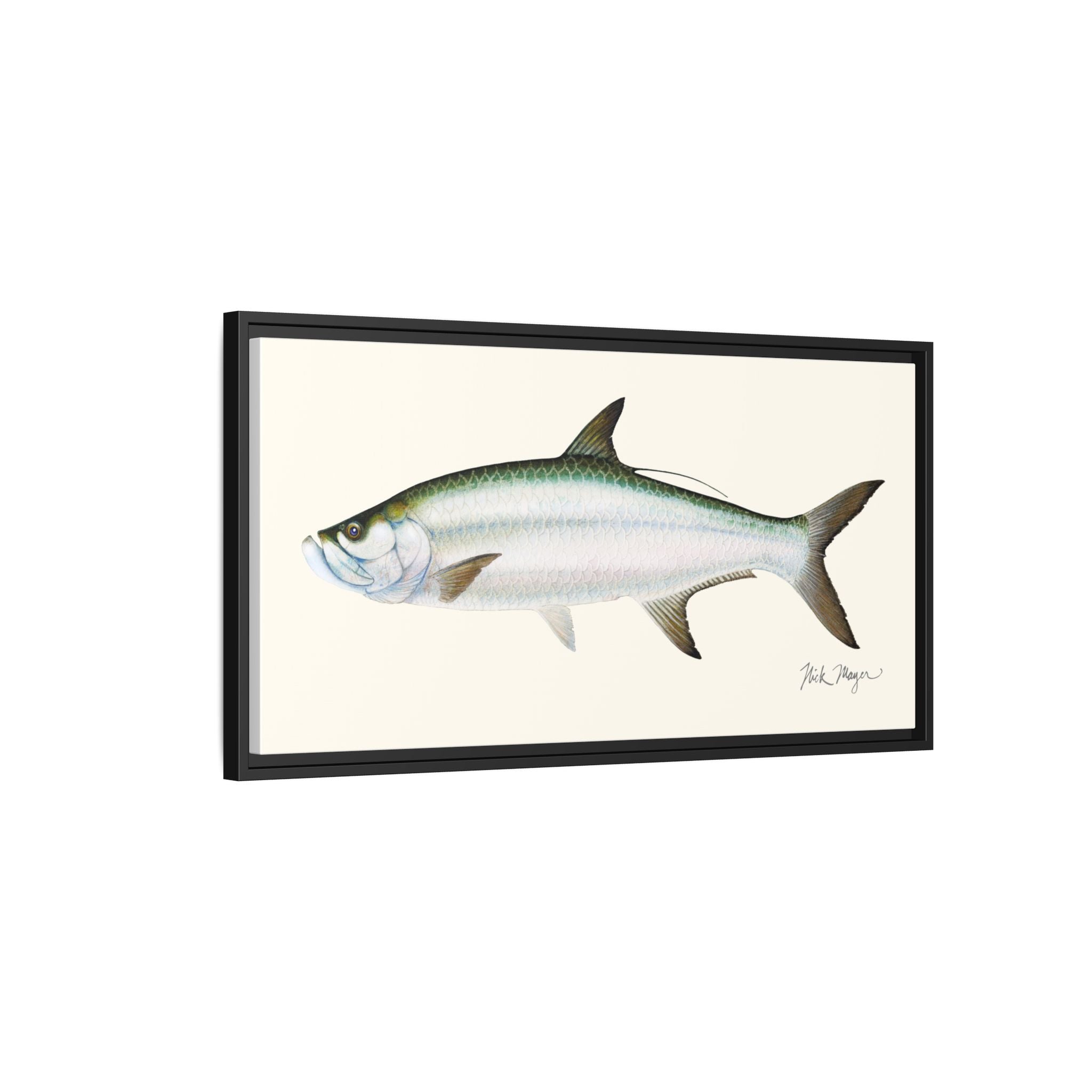 Tarpon Framed Canvas Print Printify