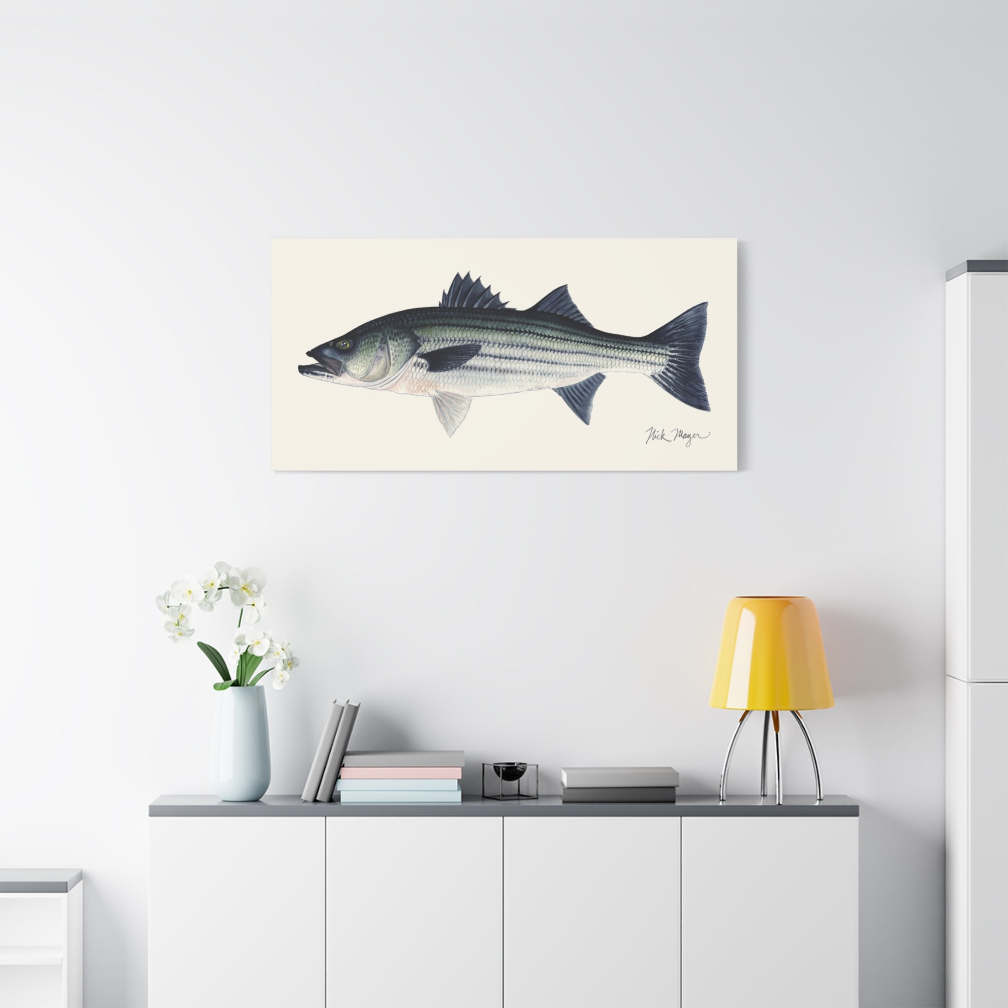 Schoolie Striped Bass I Canvas Print