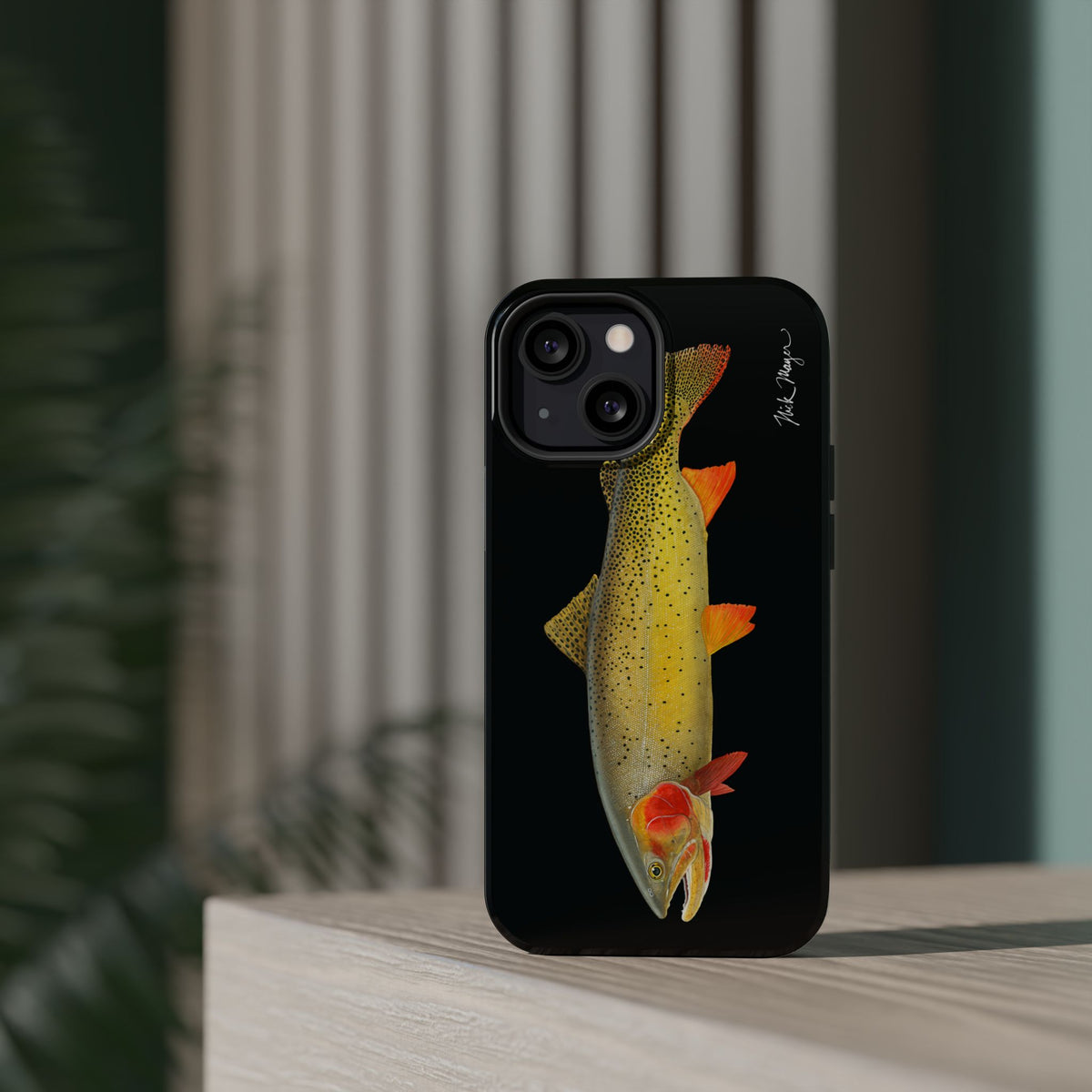 Cutthroat Trout 1 Black MagSafe iPhone Case Printify