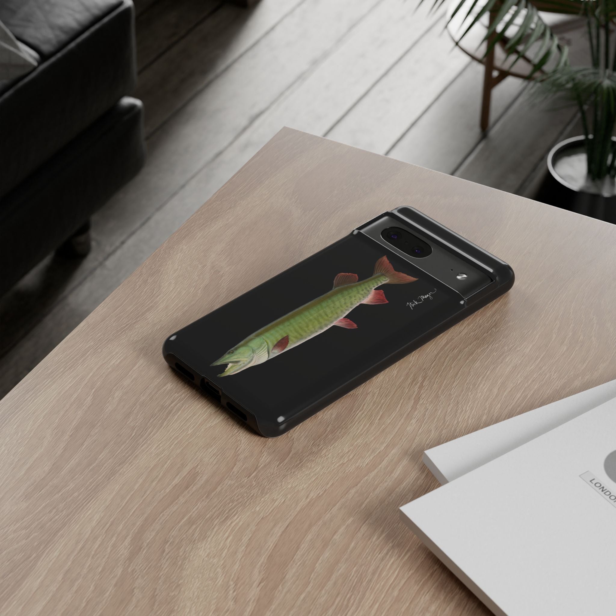 Trophy Muskie Black Phone Case (Samsung)