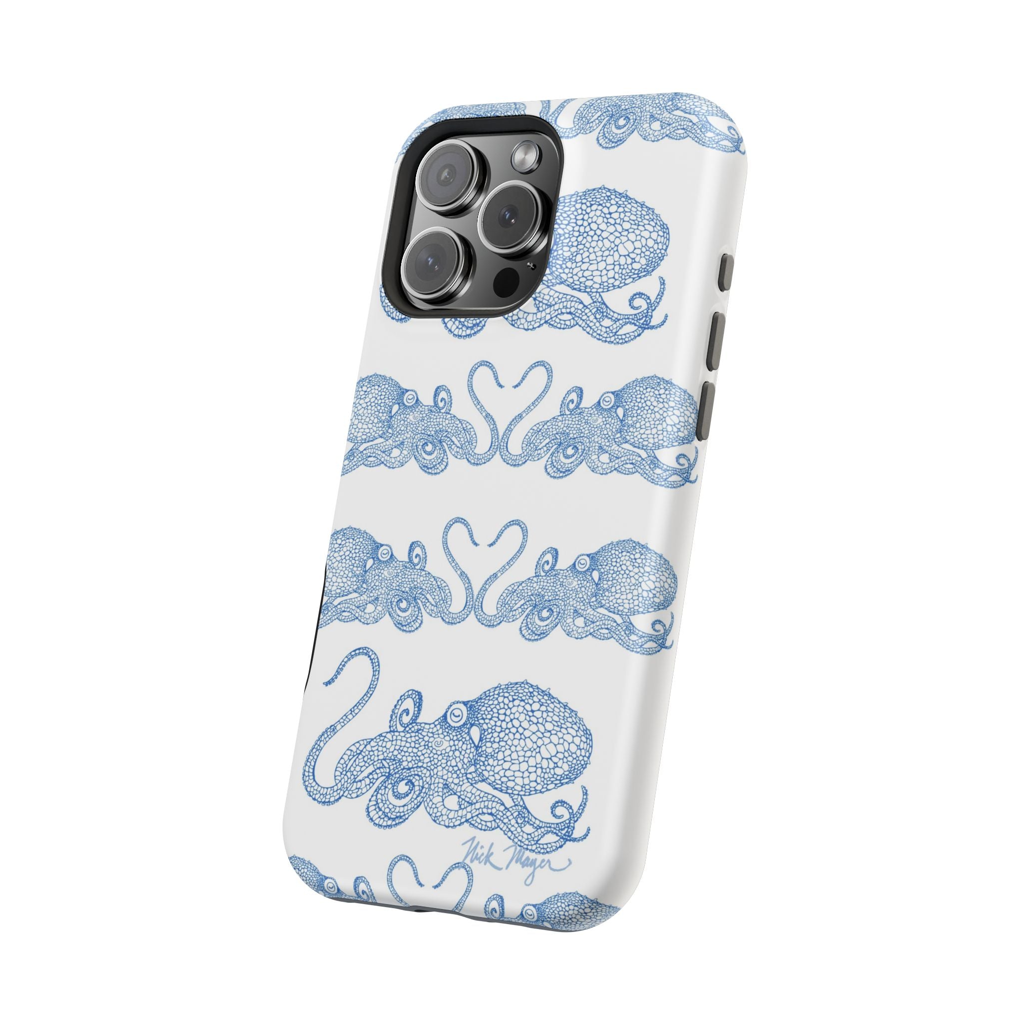 Blue Octopus 1 MagSafe iPhone Case