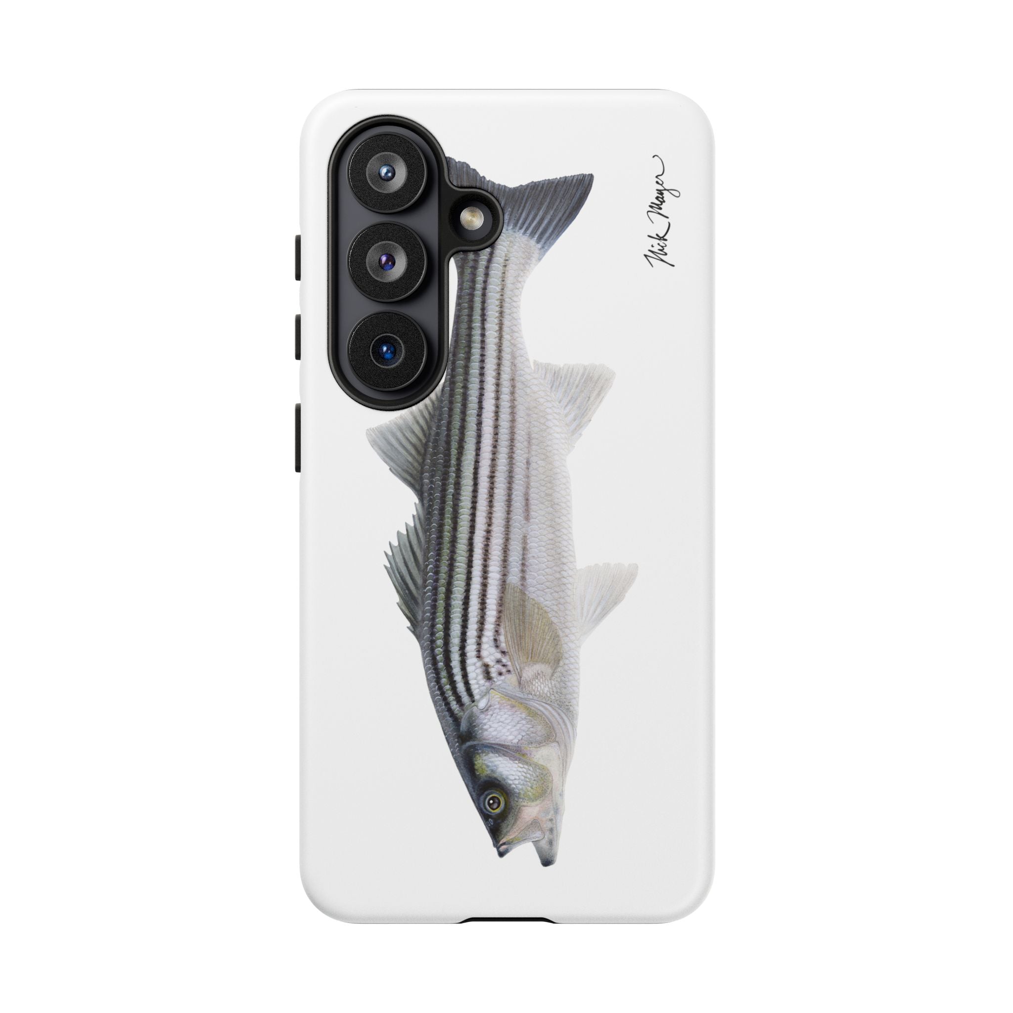 Schoolie Striper White Phone Case (Samsung) Printify