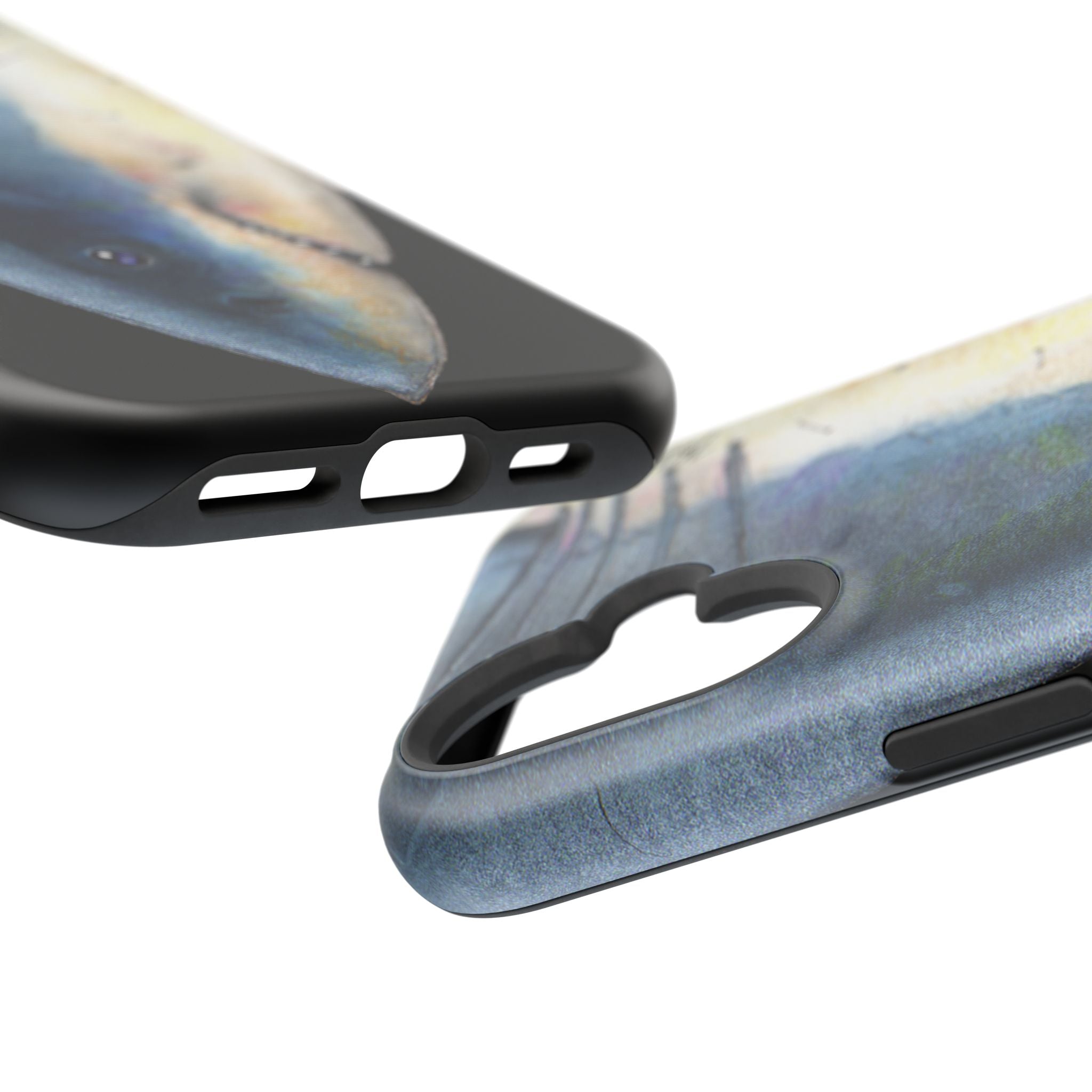 Great White Shark Face MagSafe Black iPhone Case