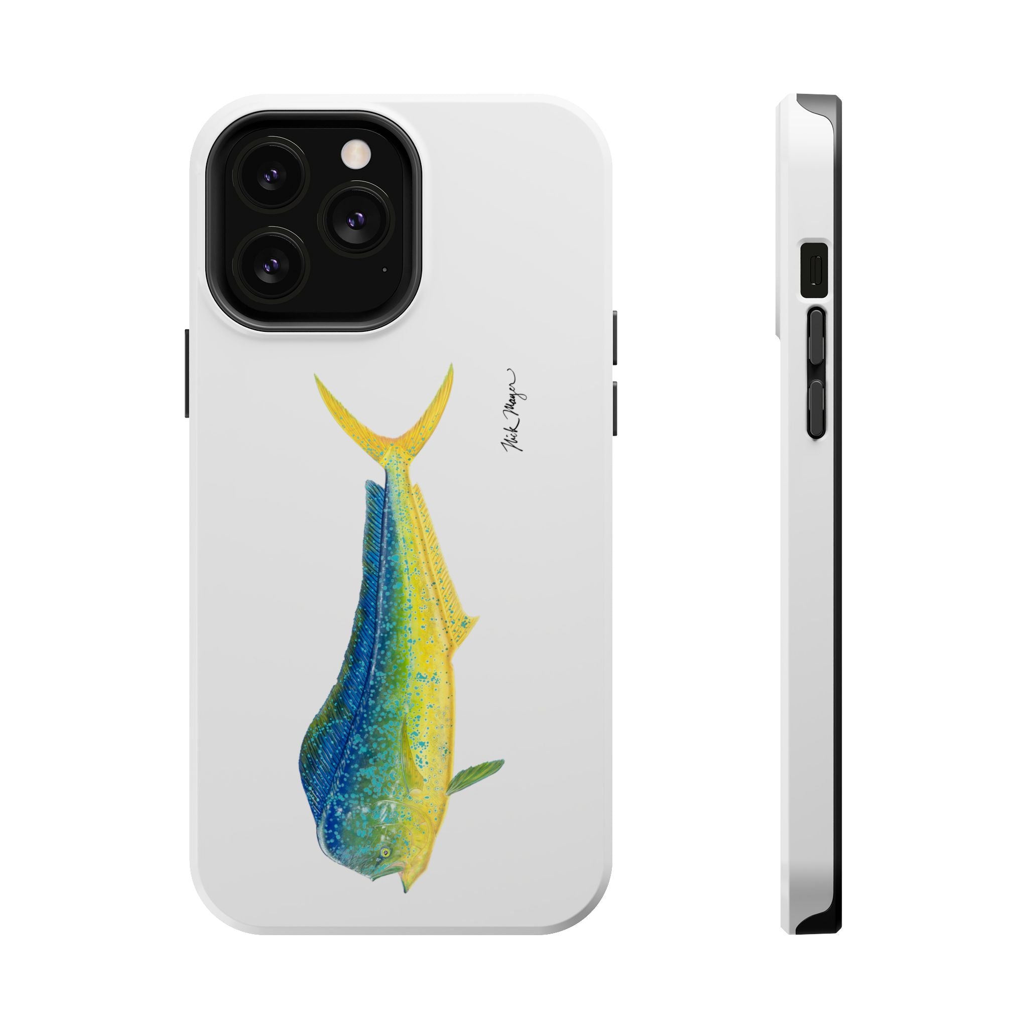 Bull Mahi MagSafe White iPhone Case