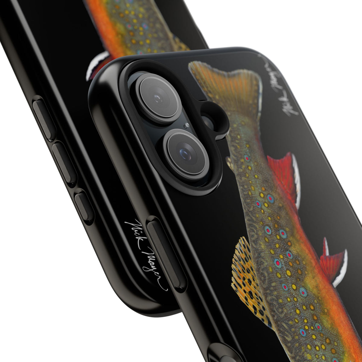 Brook Trout Black Phone Case (iPhone) Printify