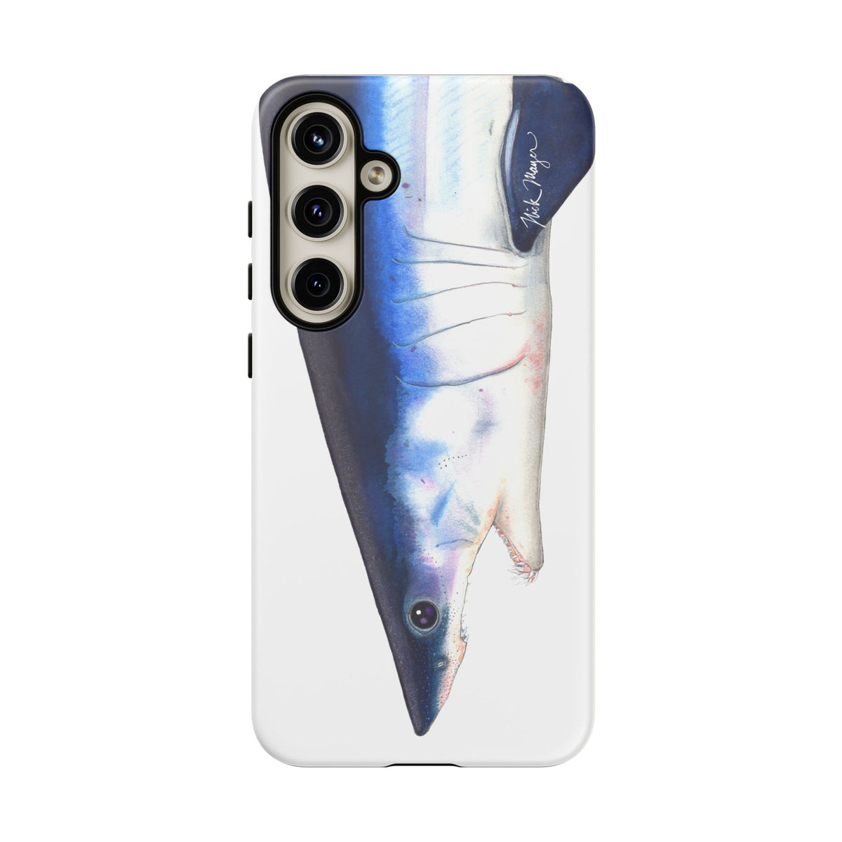 Mako Shark Face White Phone Case (Samsung) Printify