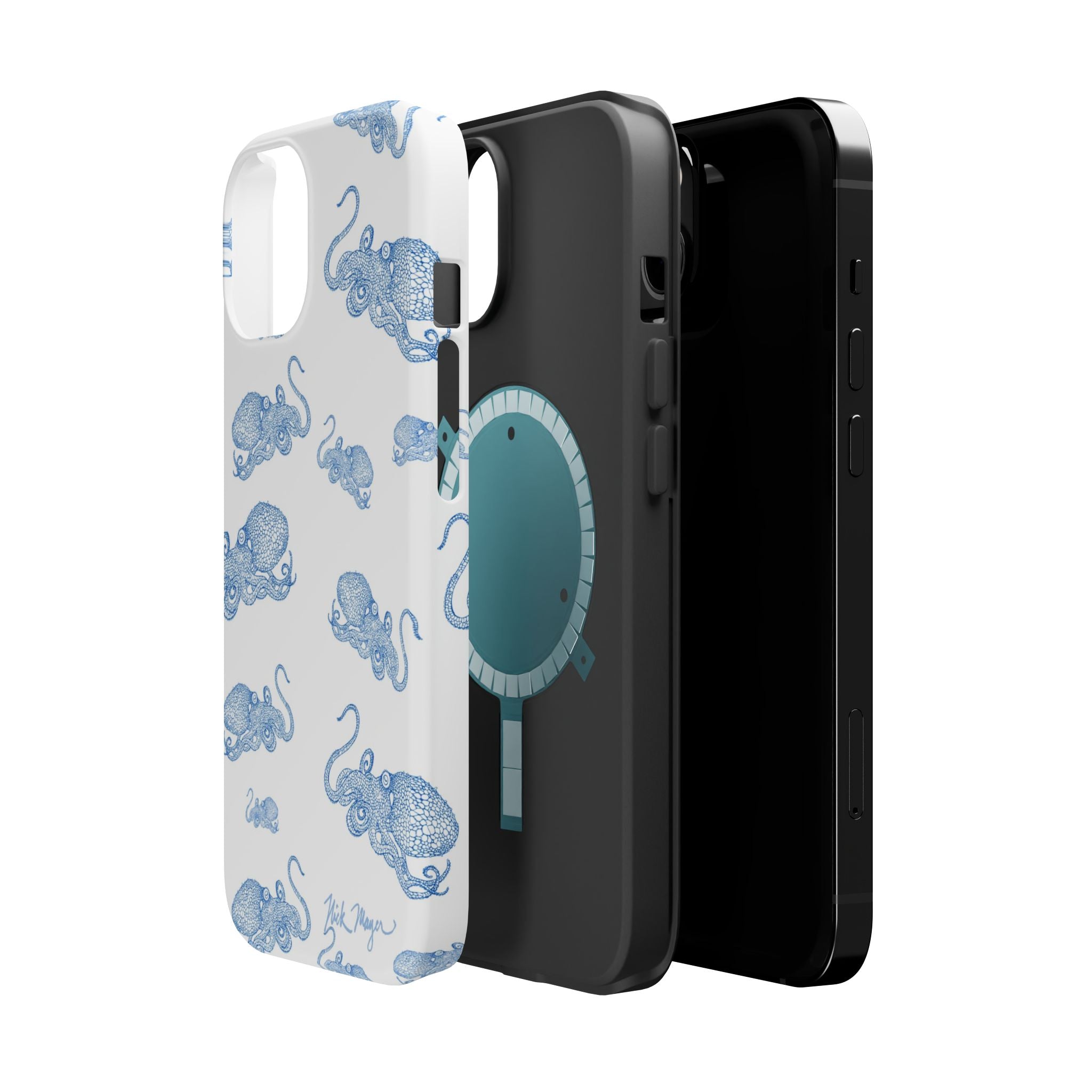 Blue Octopus 2 MagSafe iPhone Case