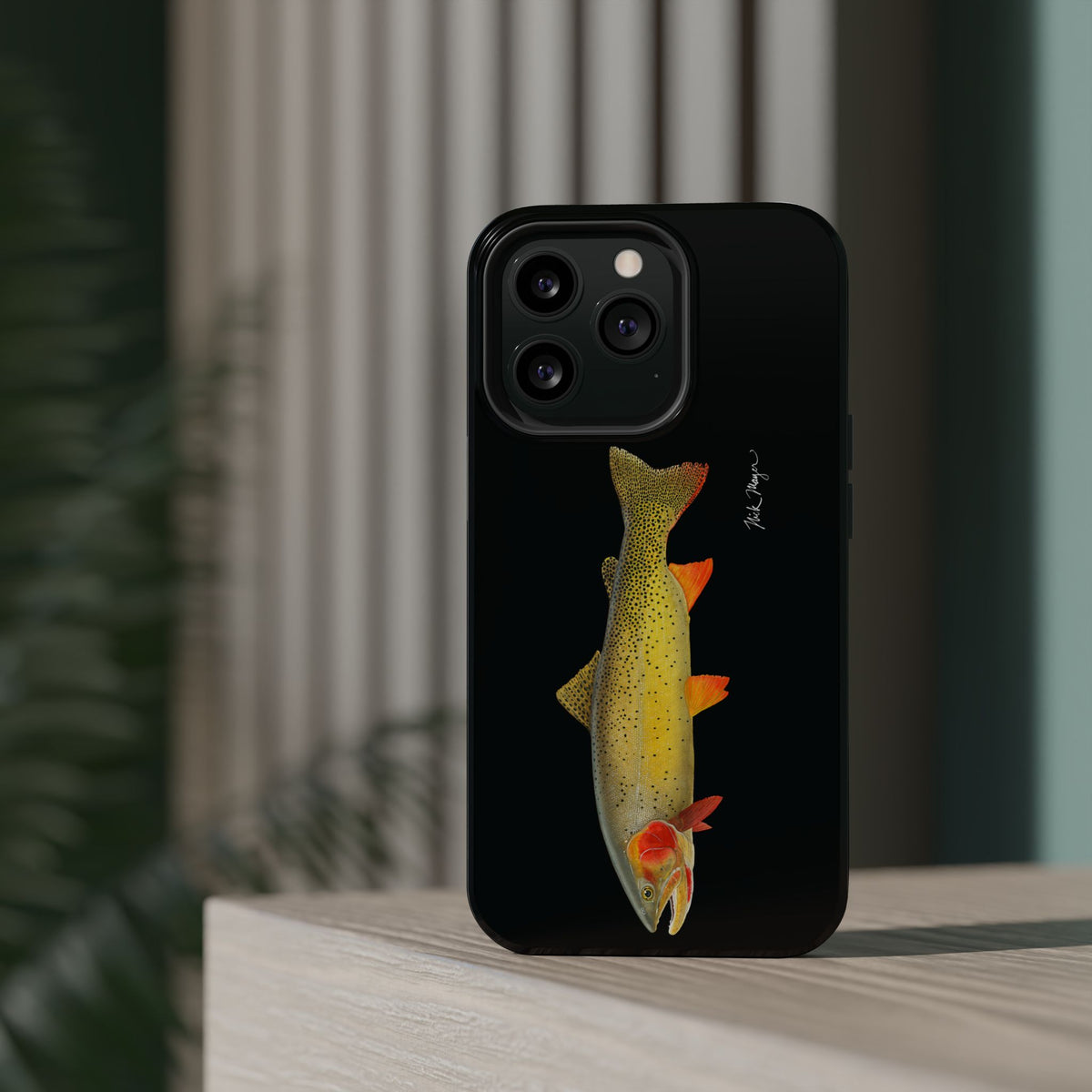 Cutthroat Trout 1 Black MagSafe iPhone Case Printify