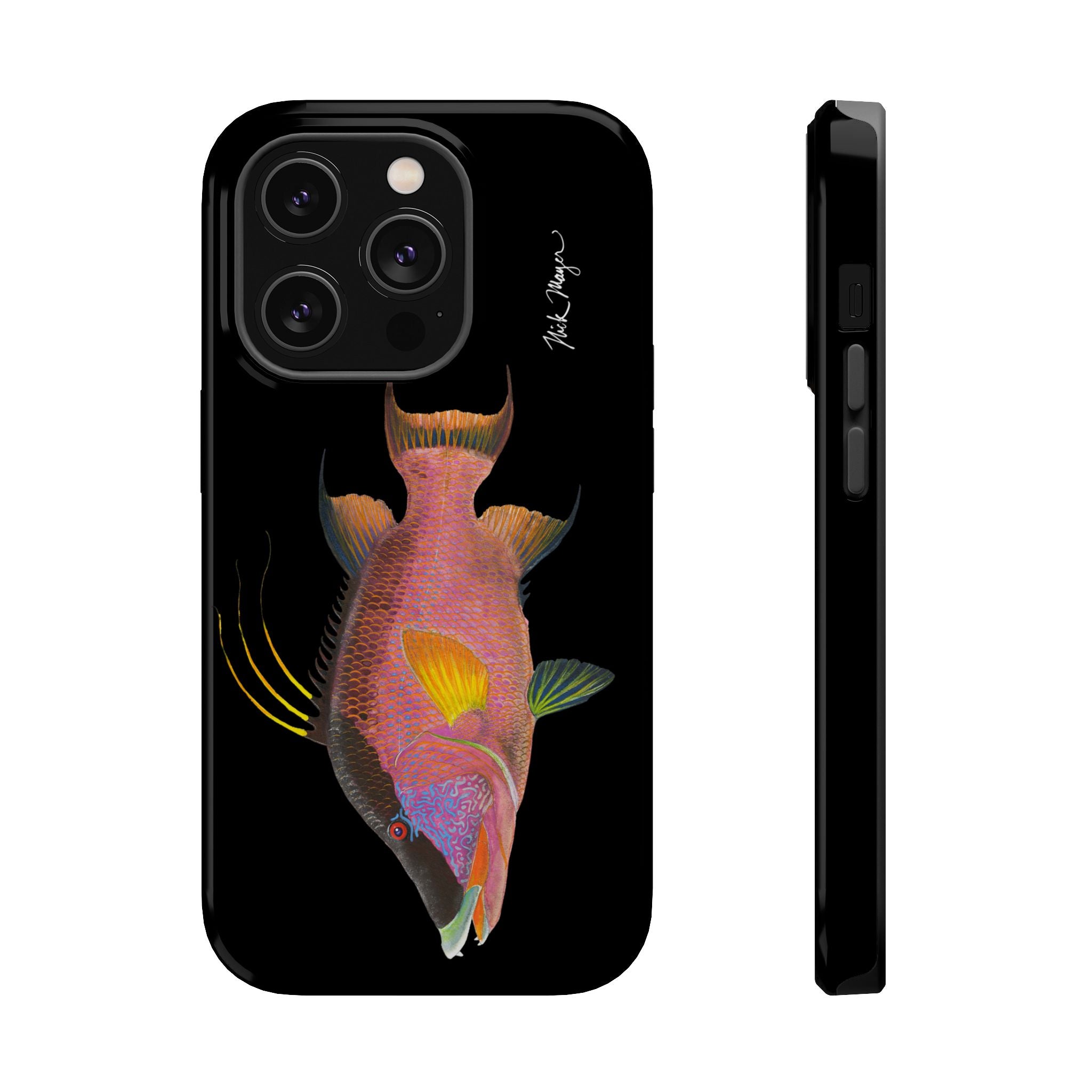 Hogfish MagSafe Black iPhone Case Printify