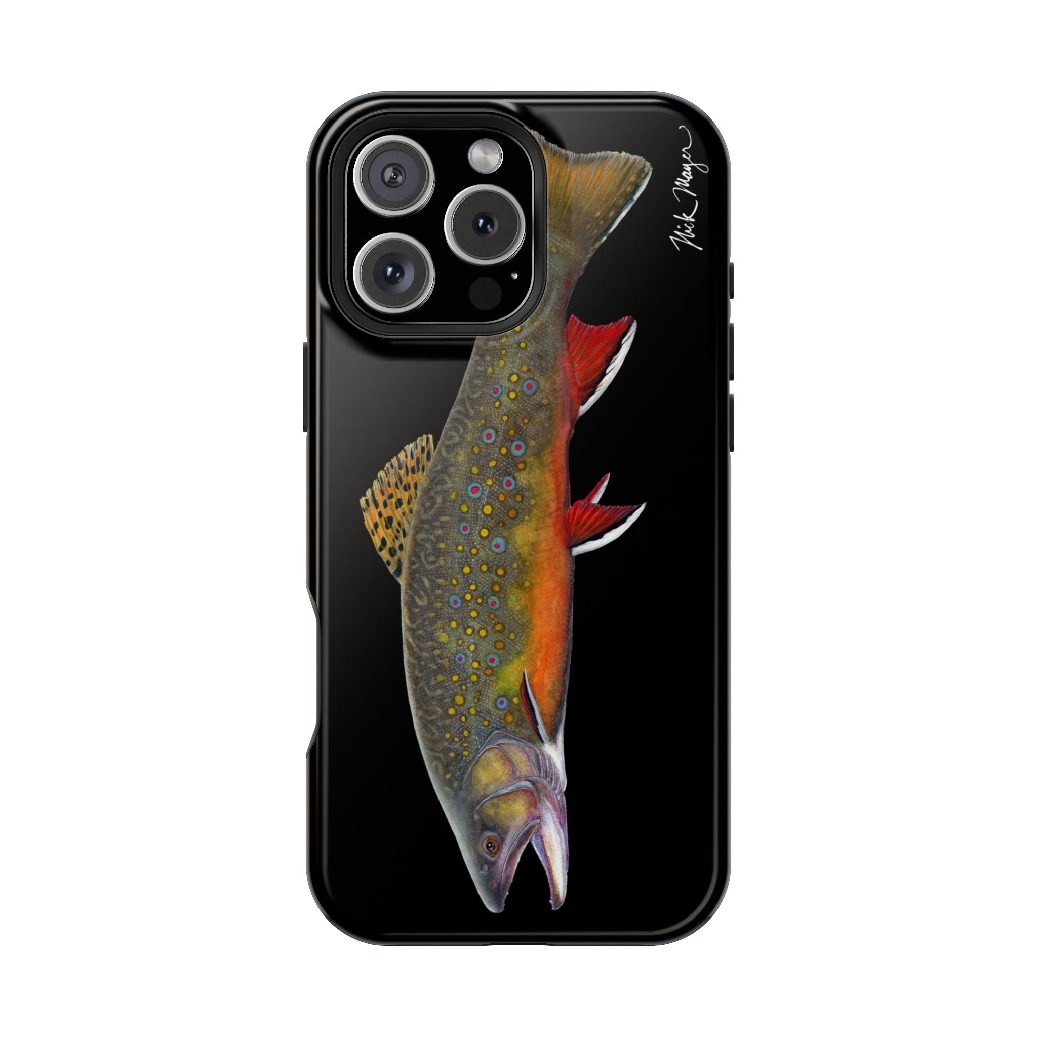 Brook Trout MagSafe Black iPhone Case