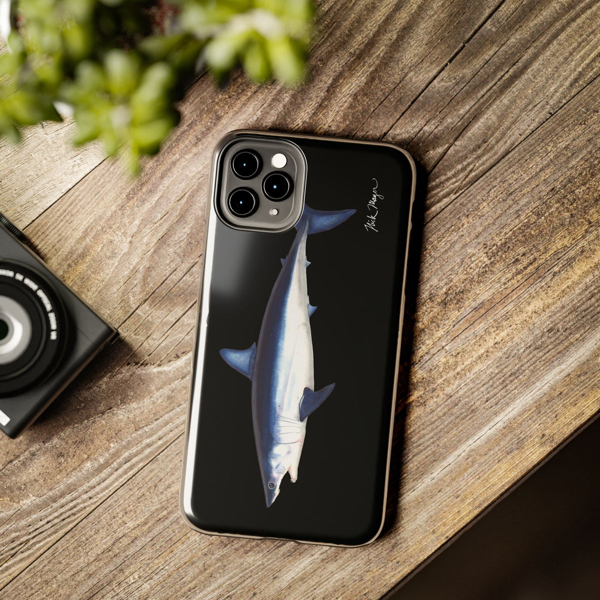 Mako Shark Black iPhone Case Printify