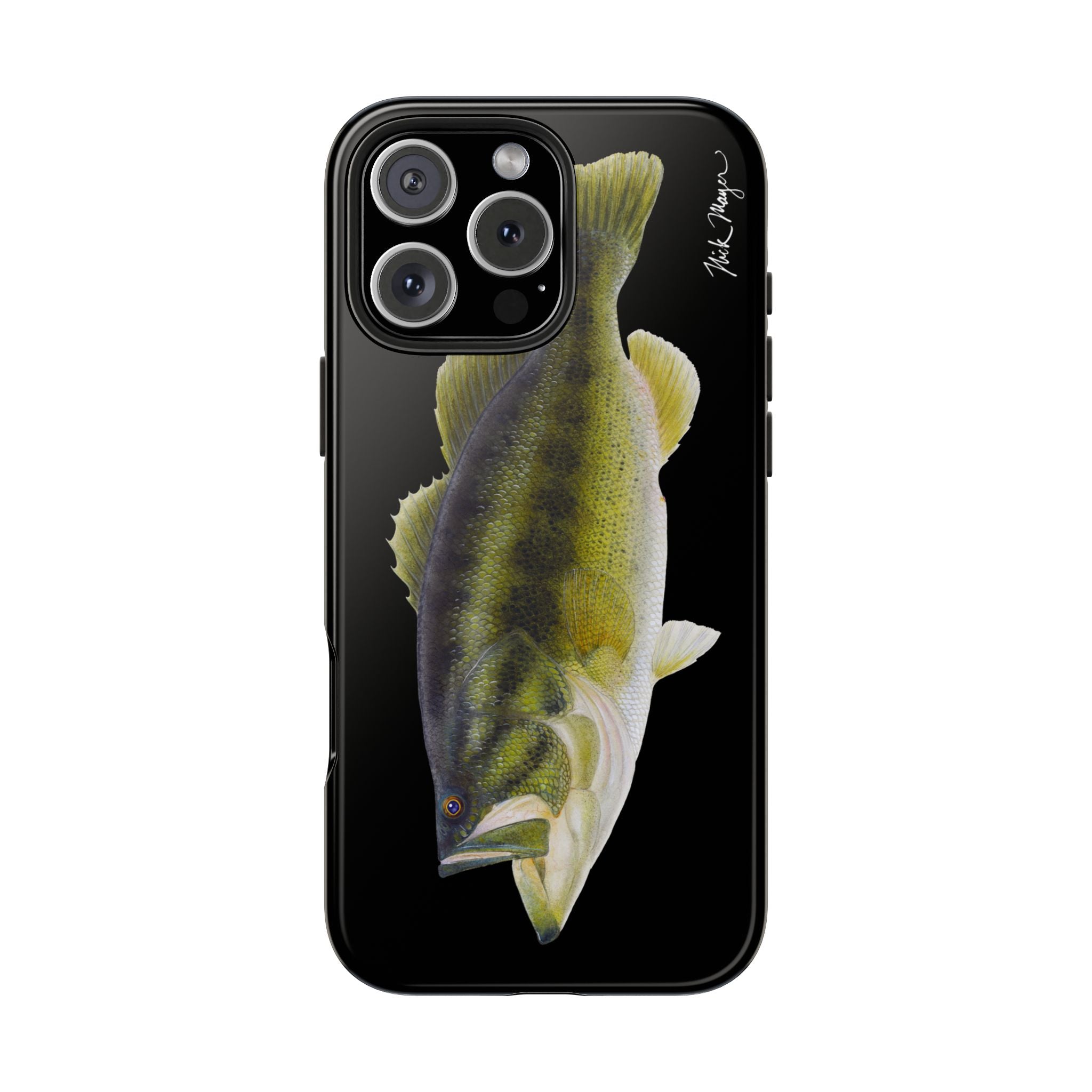 Largemouth Bass Black Phone Case (iPhone)