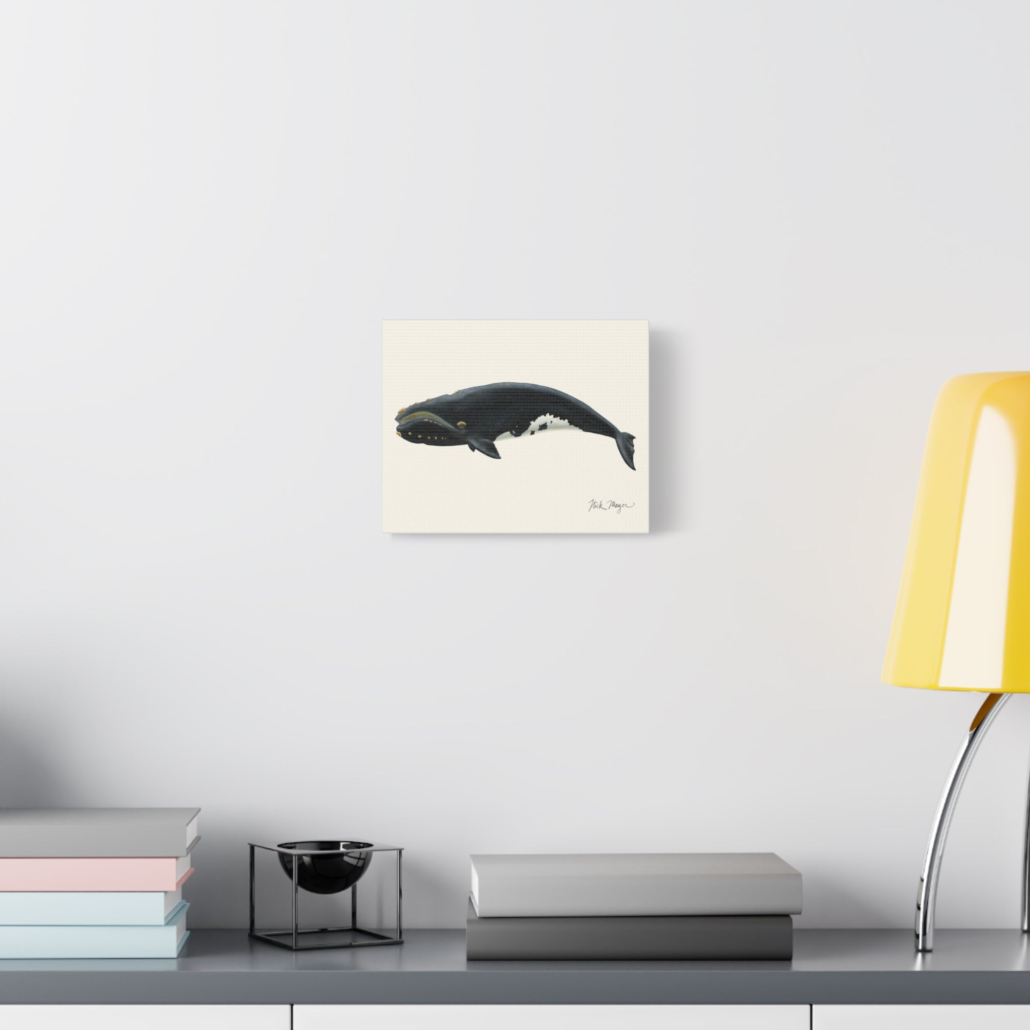 Right Whale Mini Canvas Print
